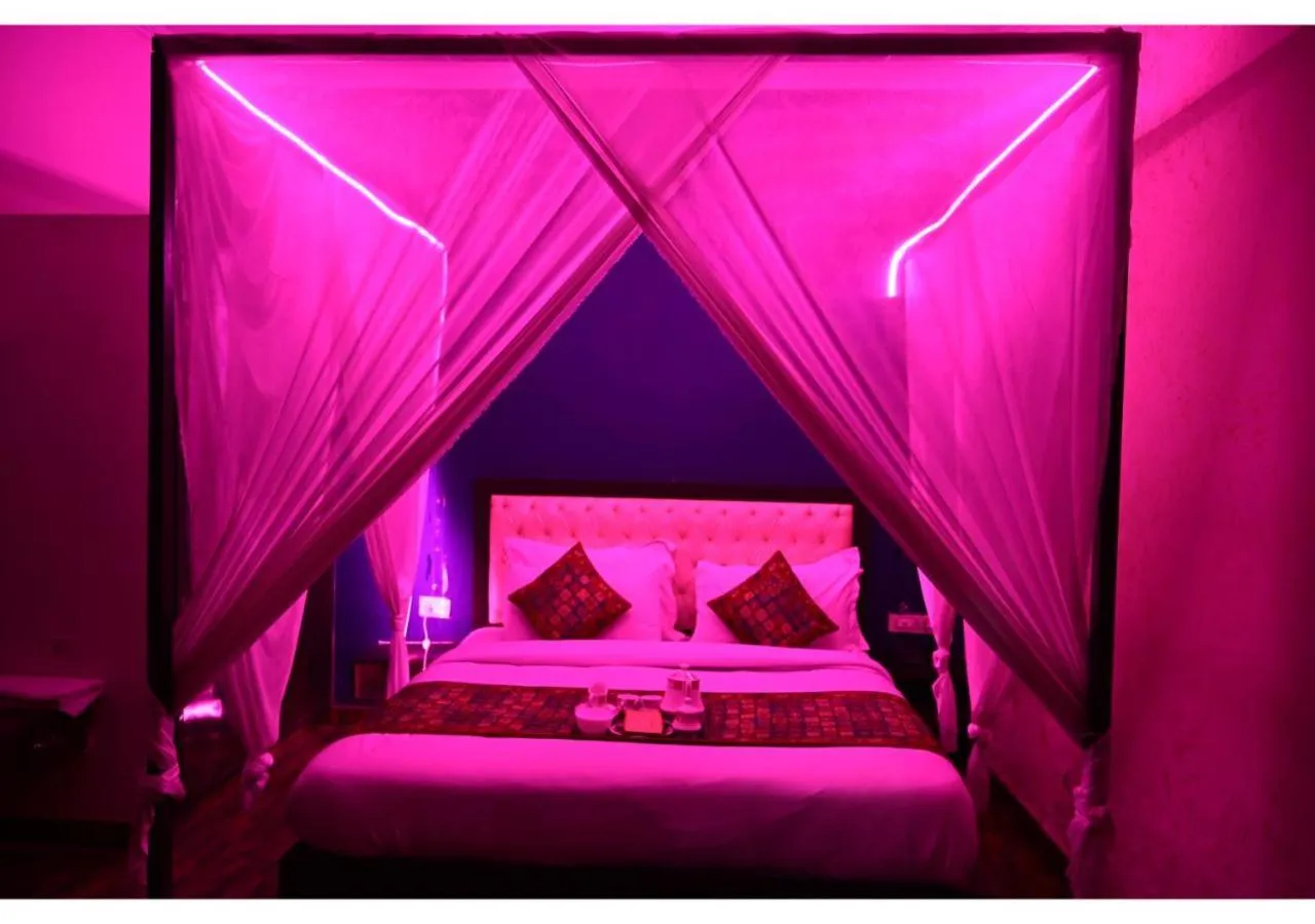 Photo of the whole room, Bed in Hotel Krishna Pride