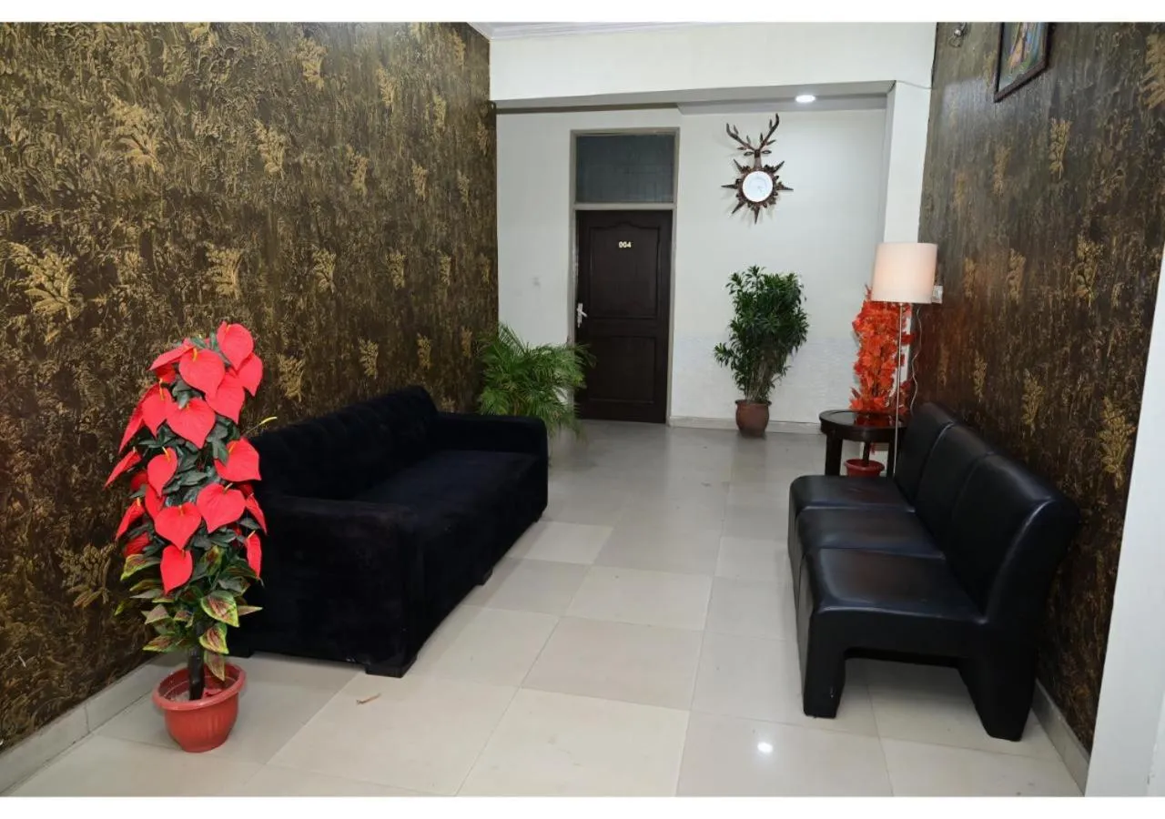 Seating area in Hotel Krishna Pride