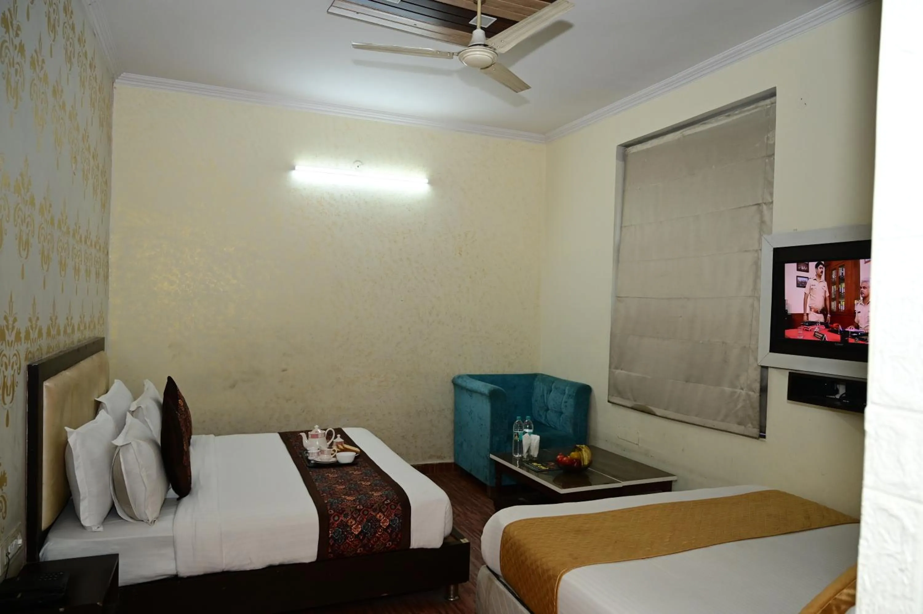 Bedroom, Bed in Hotel Krishna Pride
