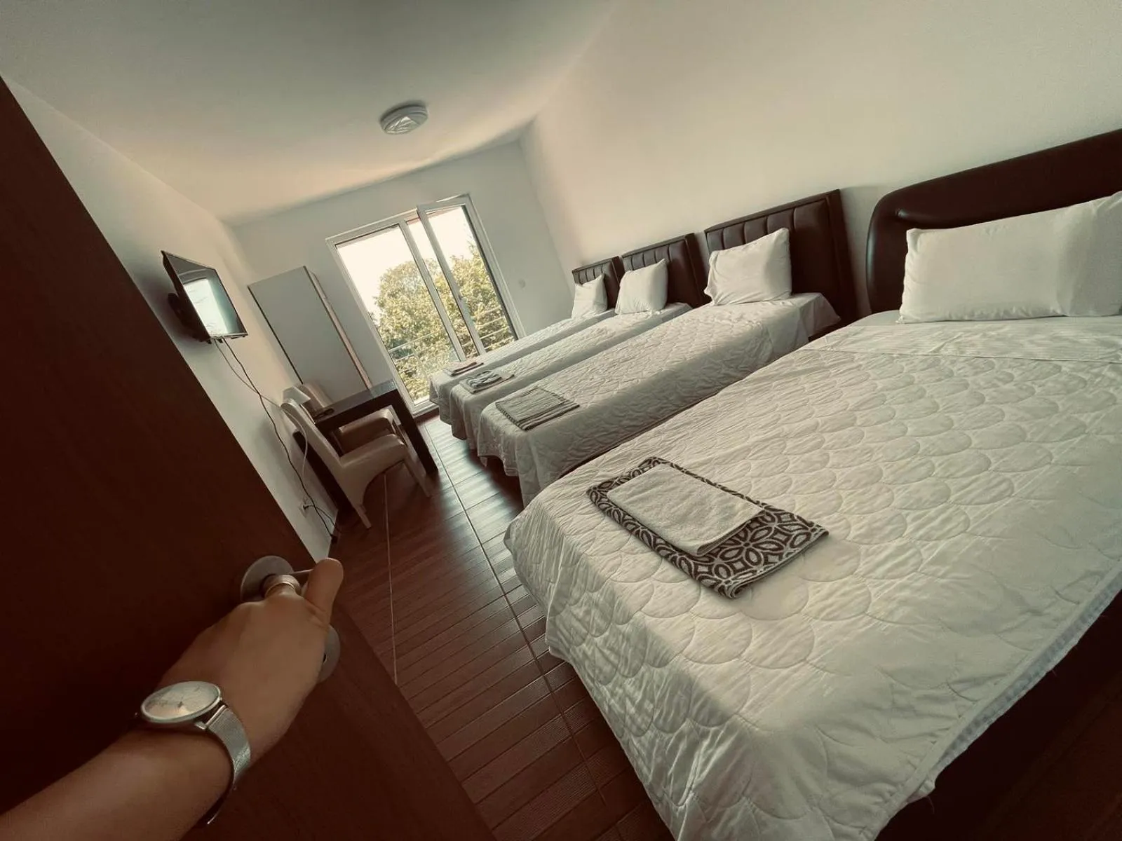 Bed in Hotel Konstantin