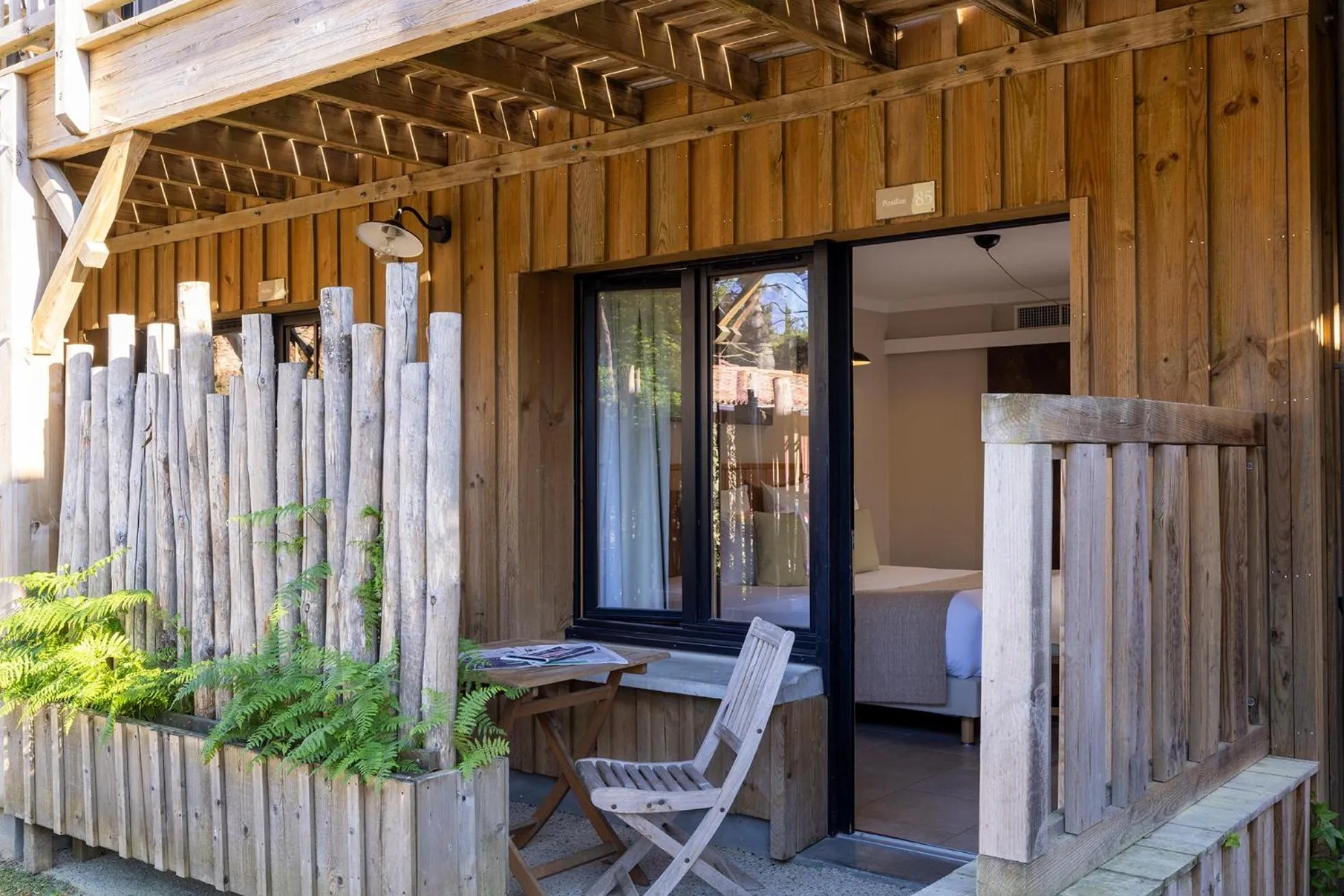 Balcony/Terrace in Domaine du Ferret Restaurant & Spa