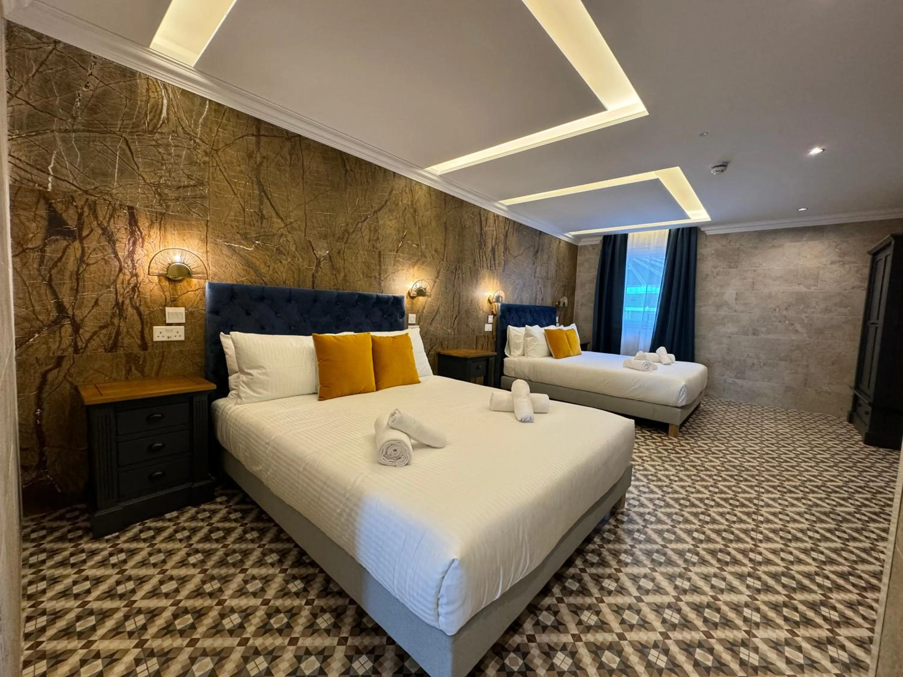 Bed in Balcony Hotel