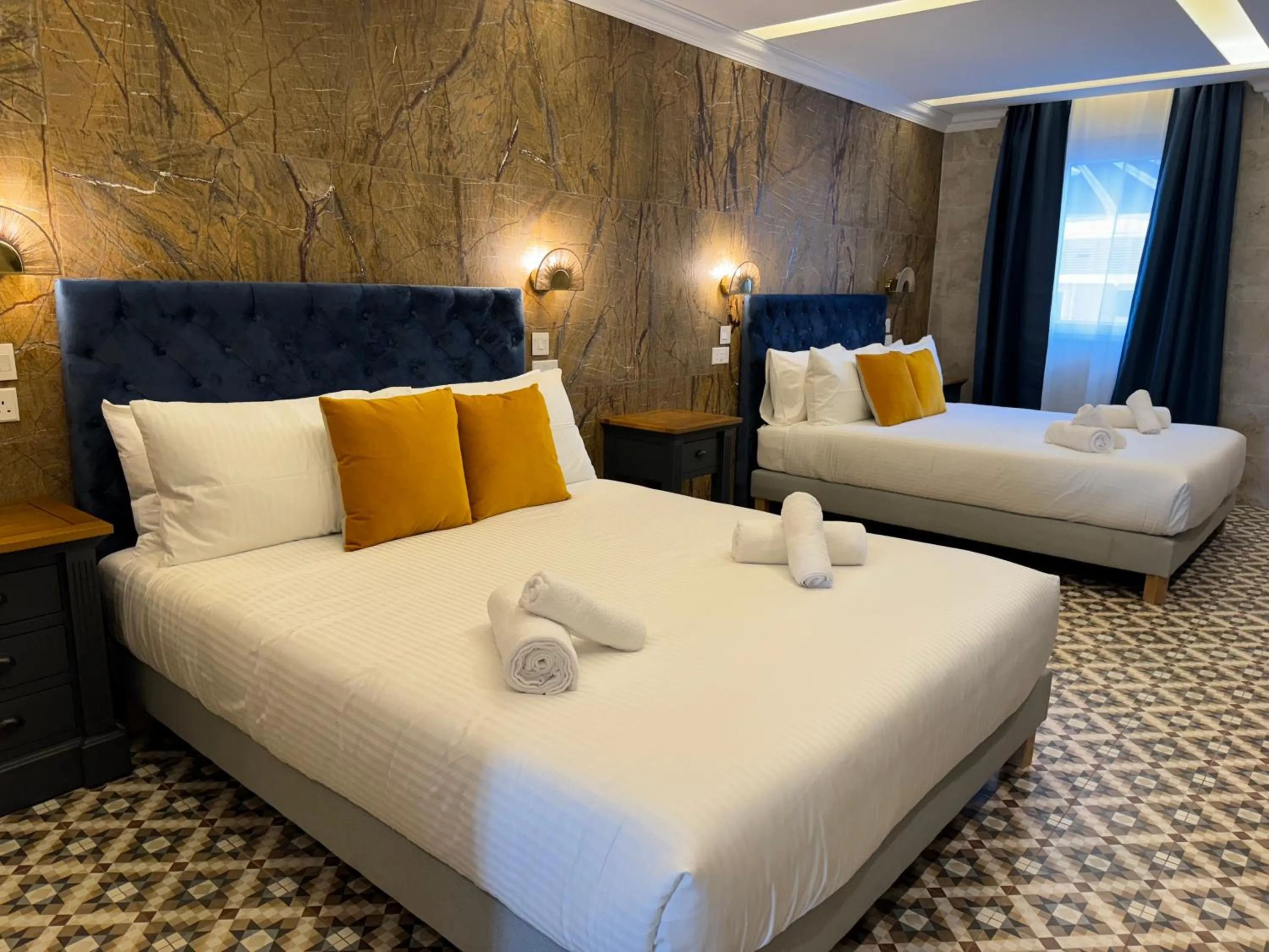 Bed in Balcony Hotel