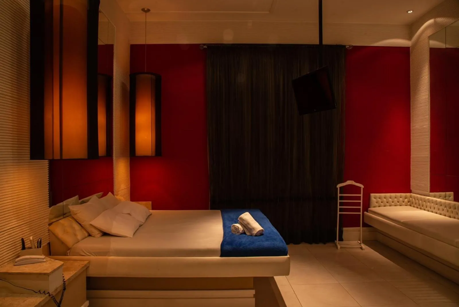 Bed in Hotel Villa Reggia