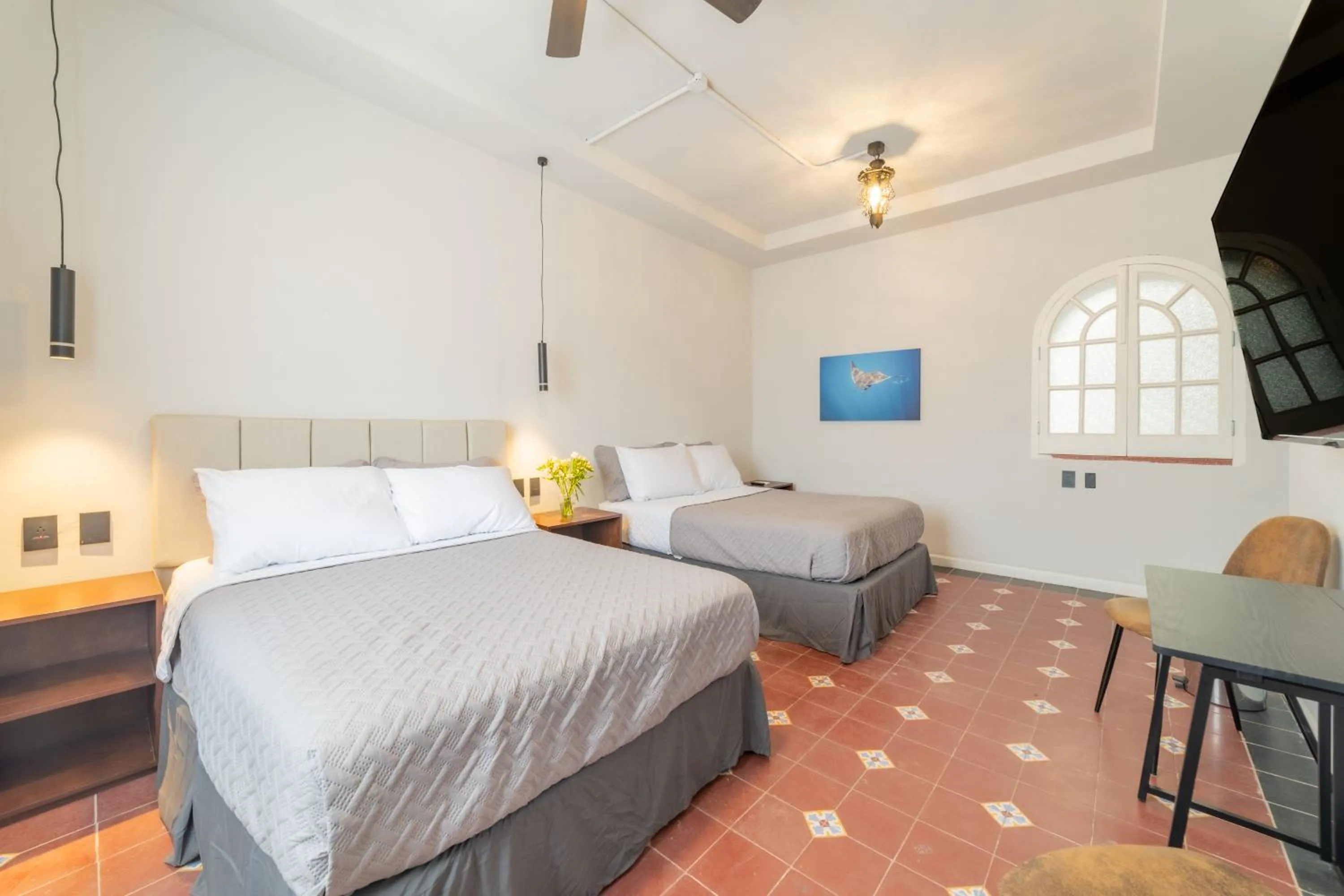 Decorative detail, Bed in Casa Velasco La Paz