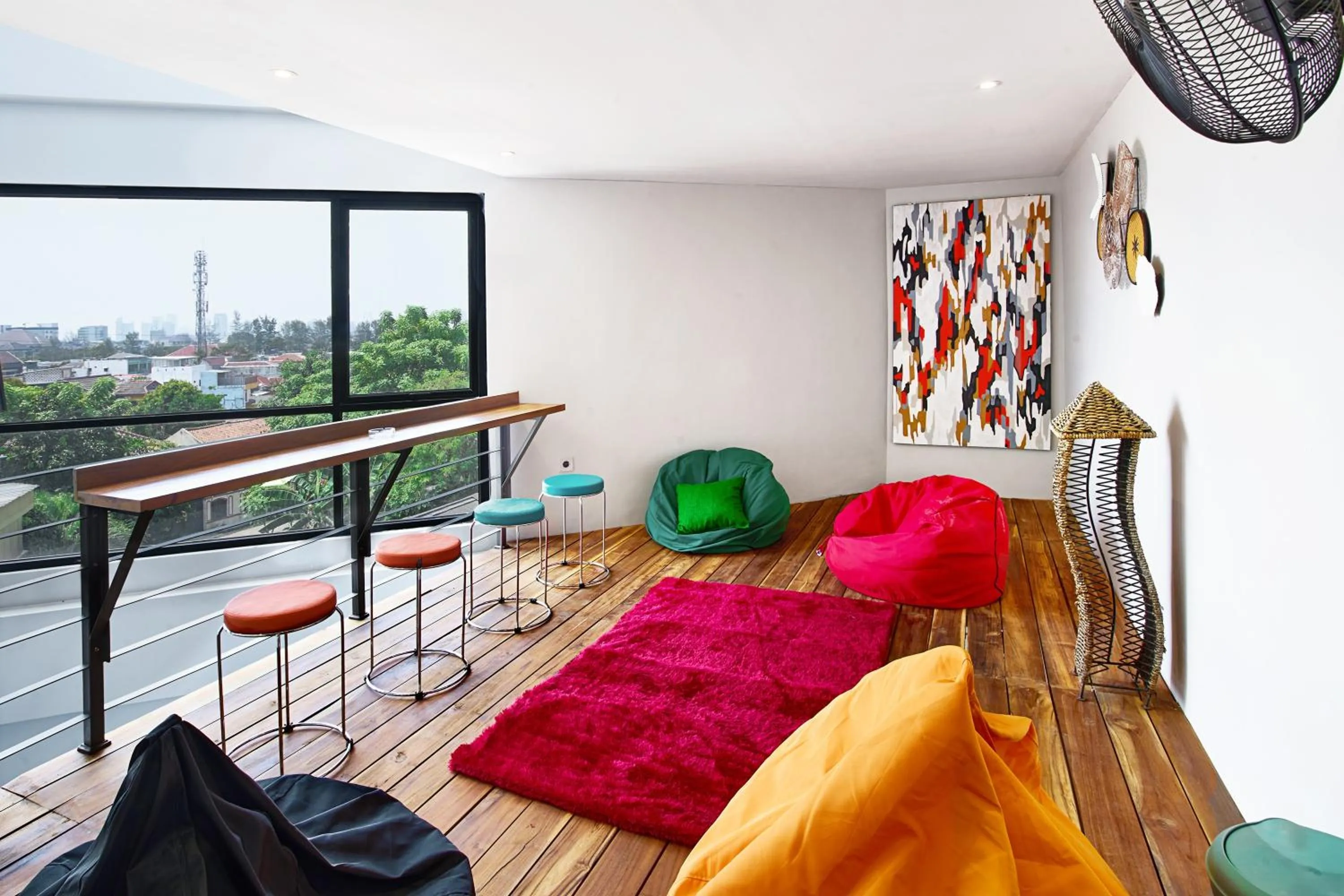 Seating area in BALE Puri