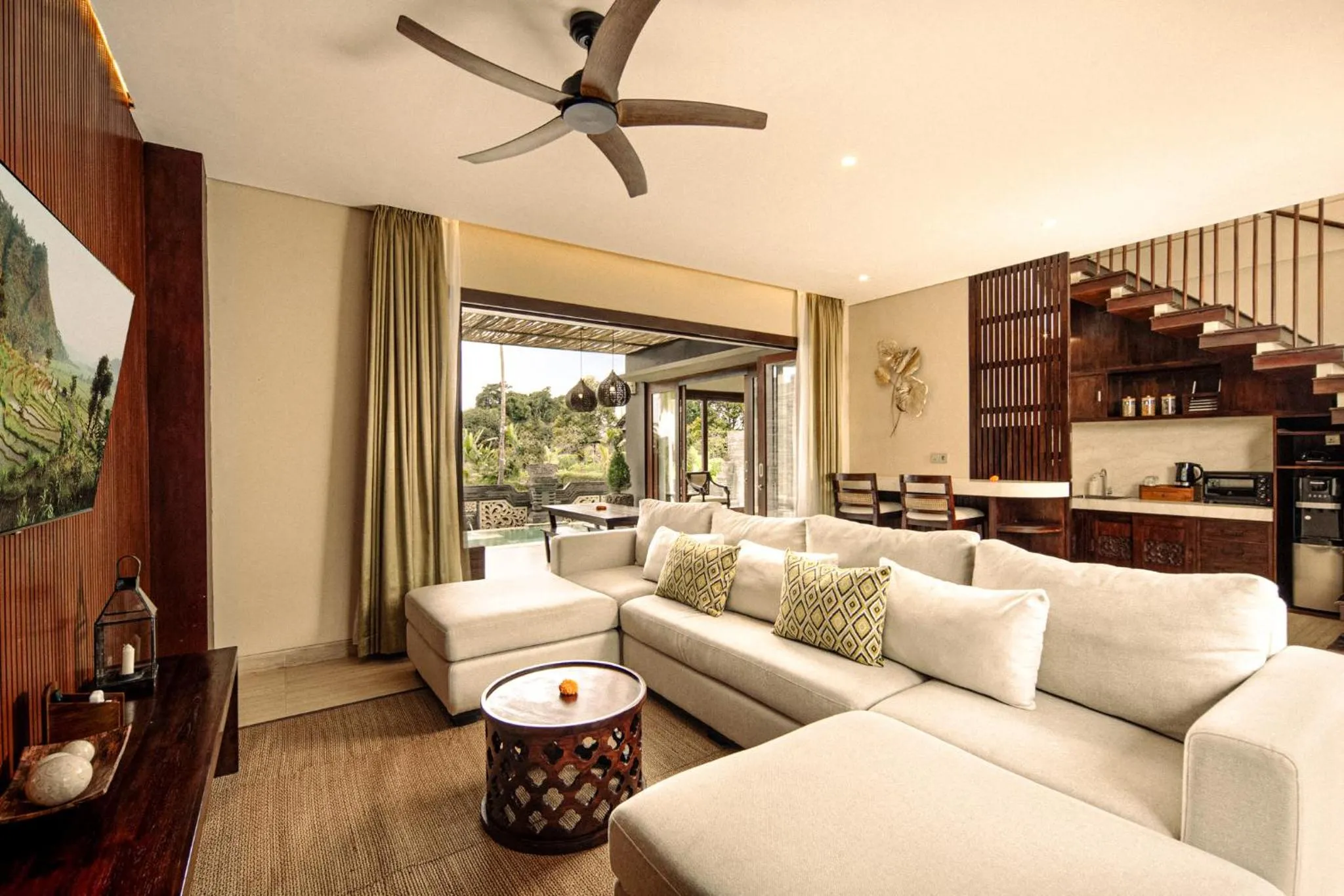 Living room in Khastana Hadi Tegallalang, Ubud