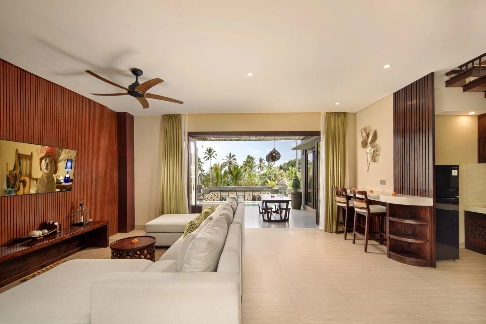 Living room, Bed in Khastana Hadi Tegallalang, Ubud