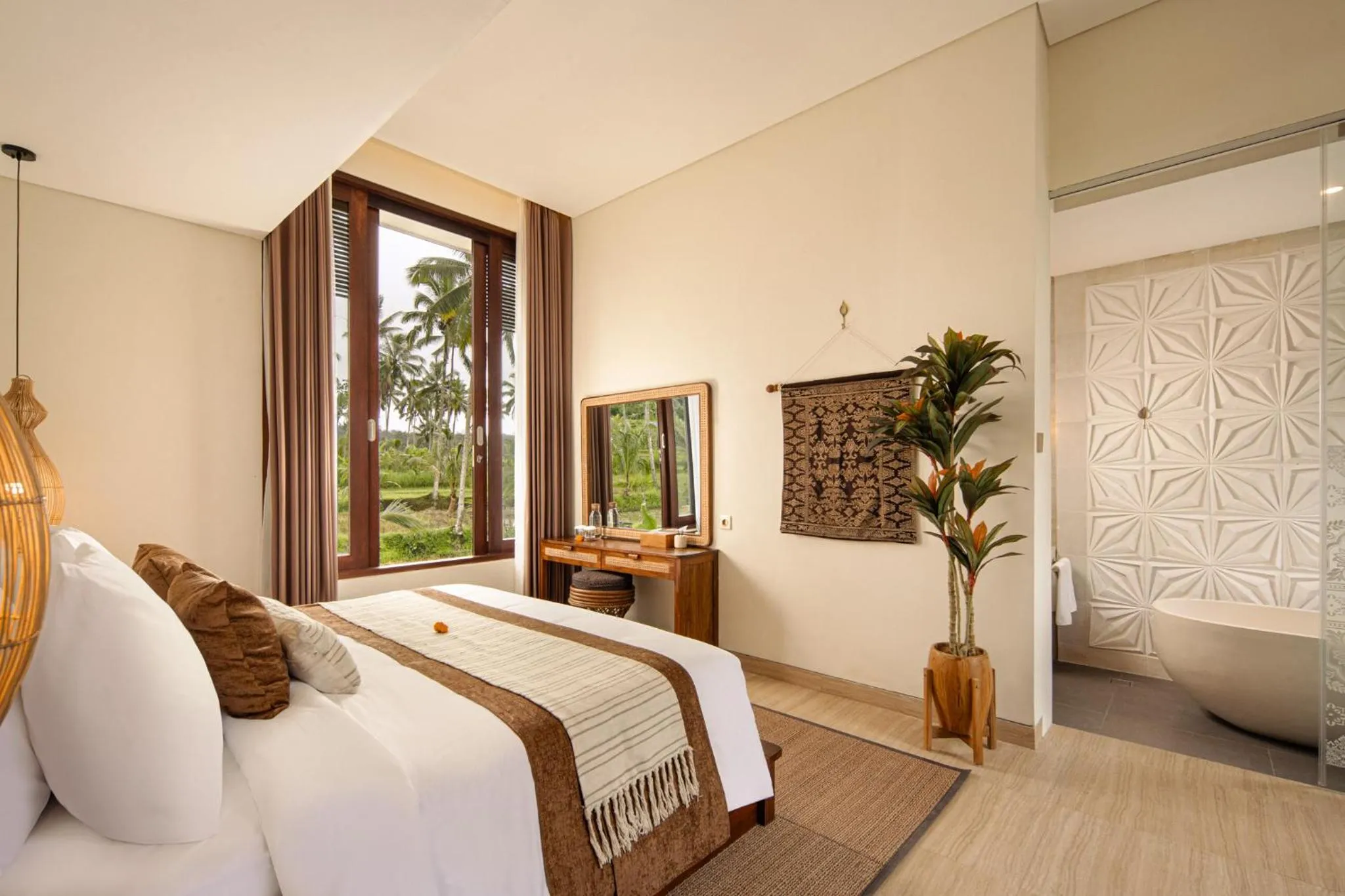 Bed in Khastana Hadi Tegallalang, Ubud