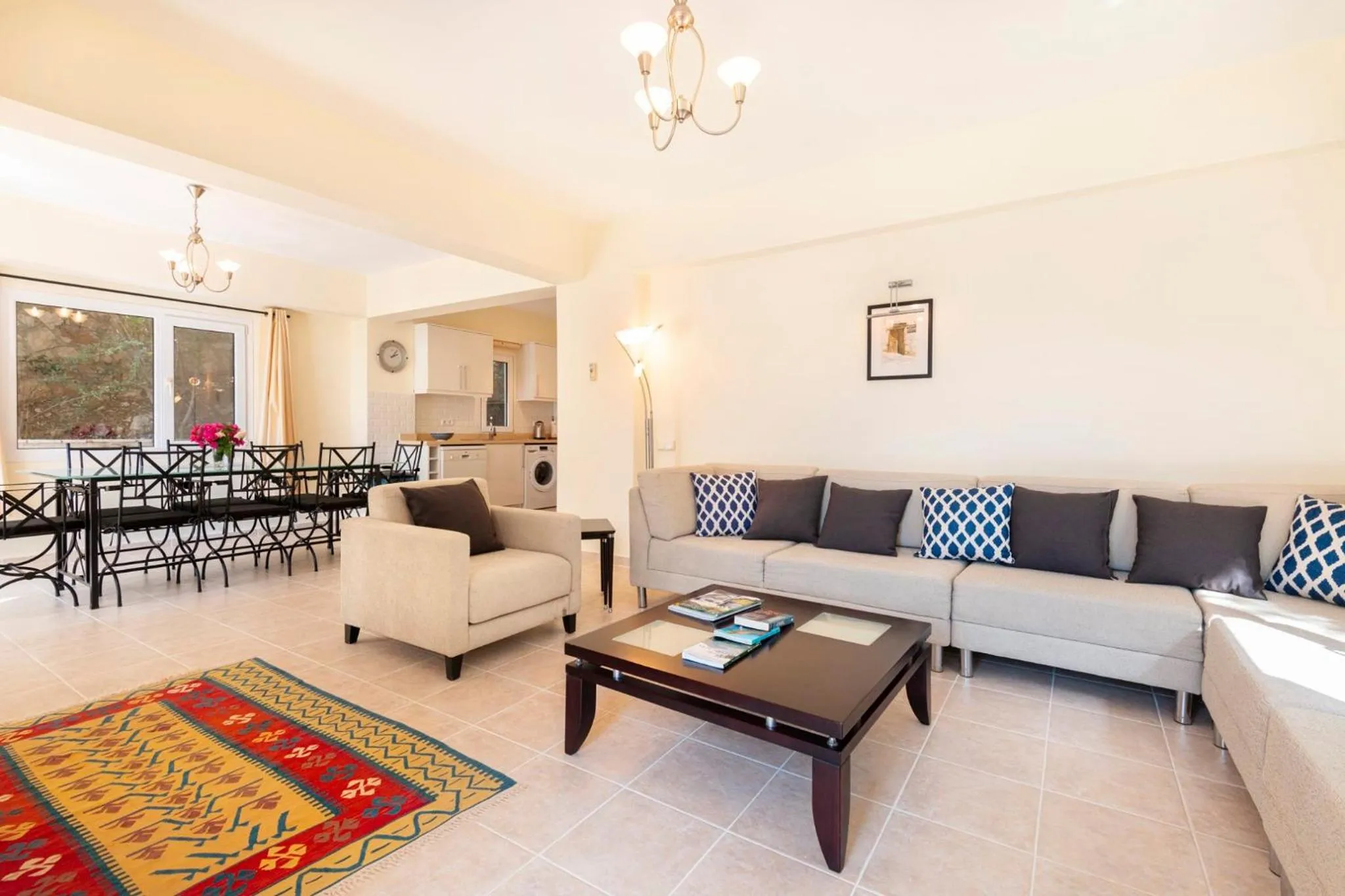 Seating area in Villa Esinti