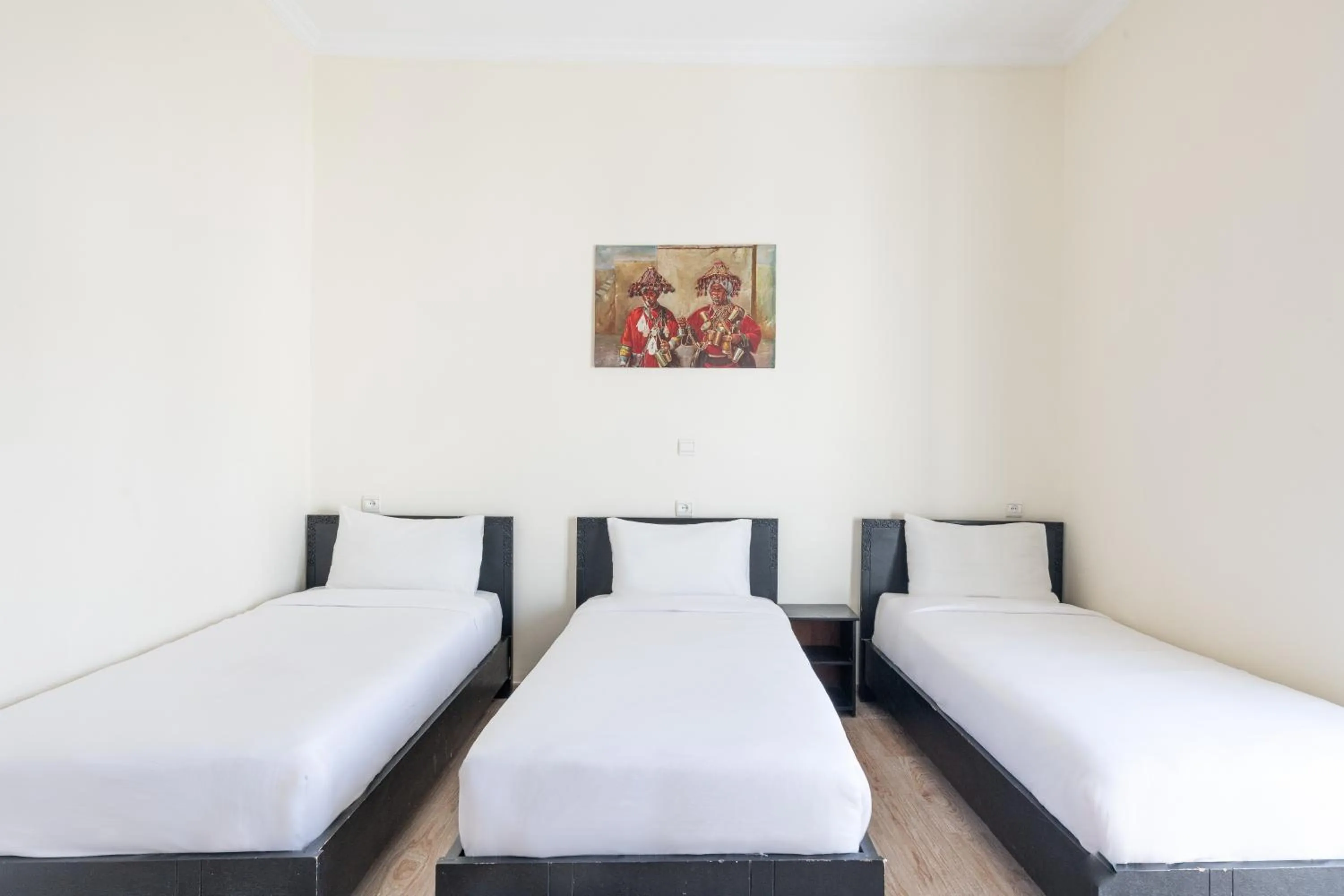 Bed in Hôtel Mauritania Center Tangier