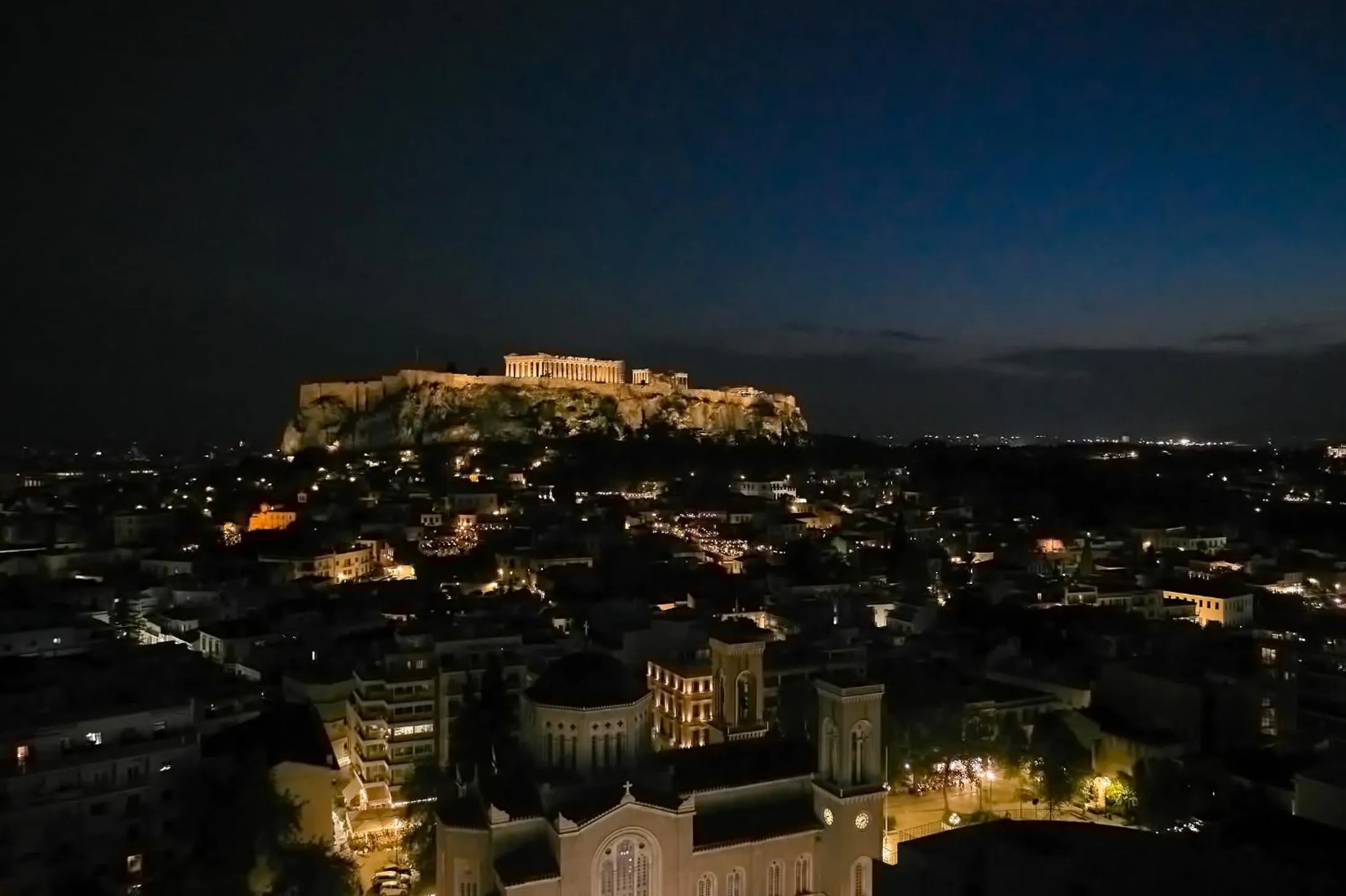 City view in Nur Edge Aparthotel - Acropolis Skyline
