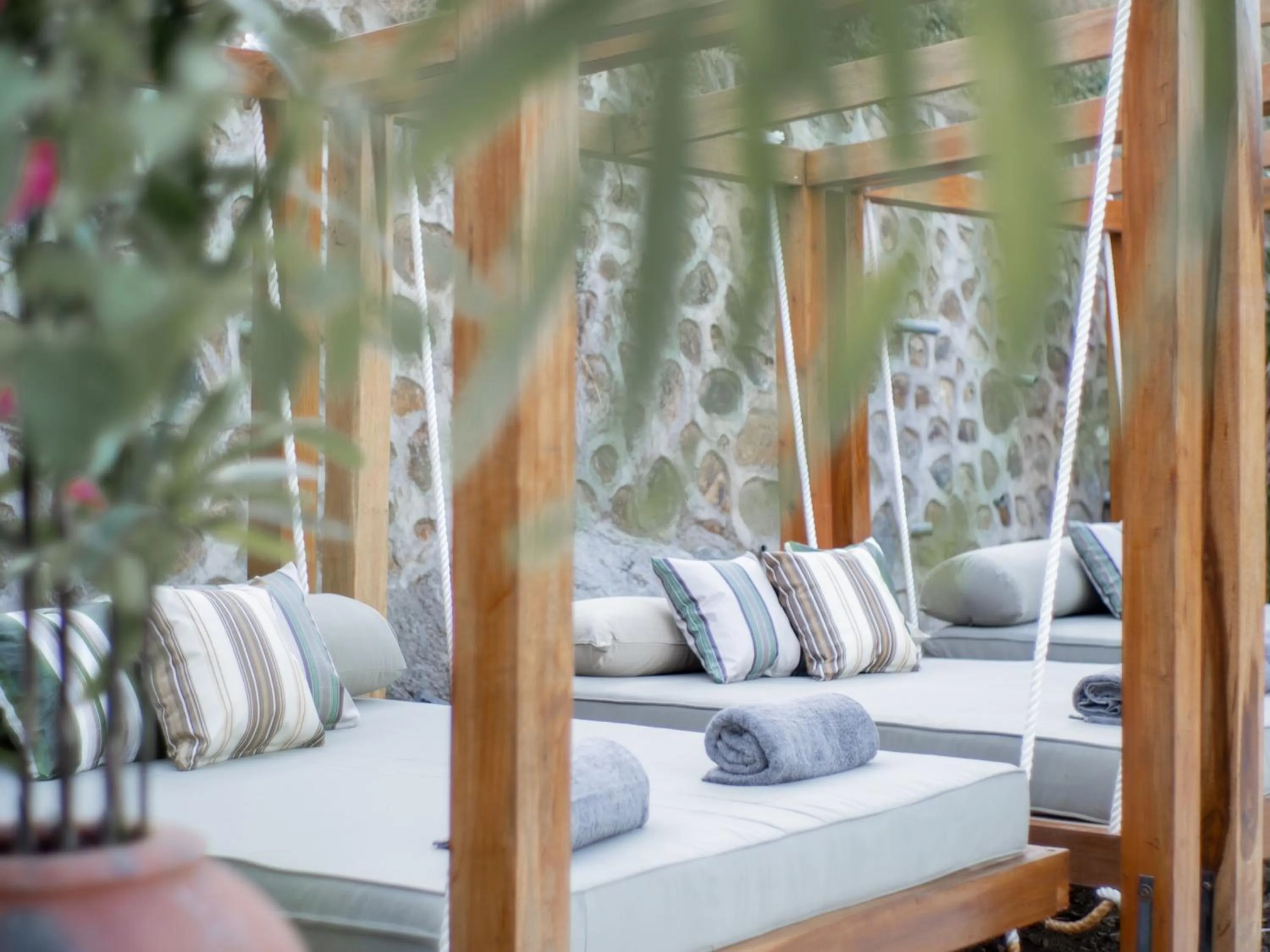 sunbed in Dejama Glamping Resort Lombok