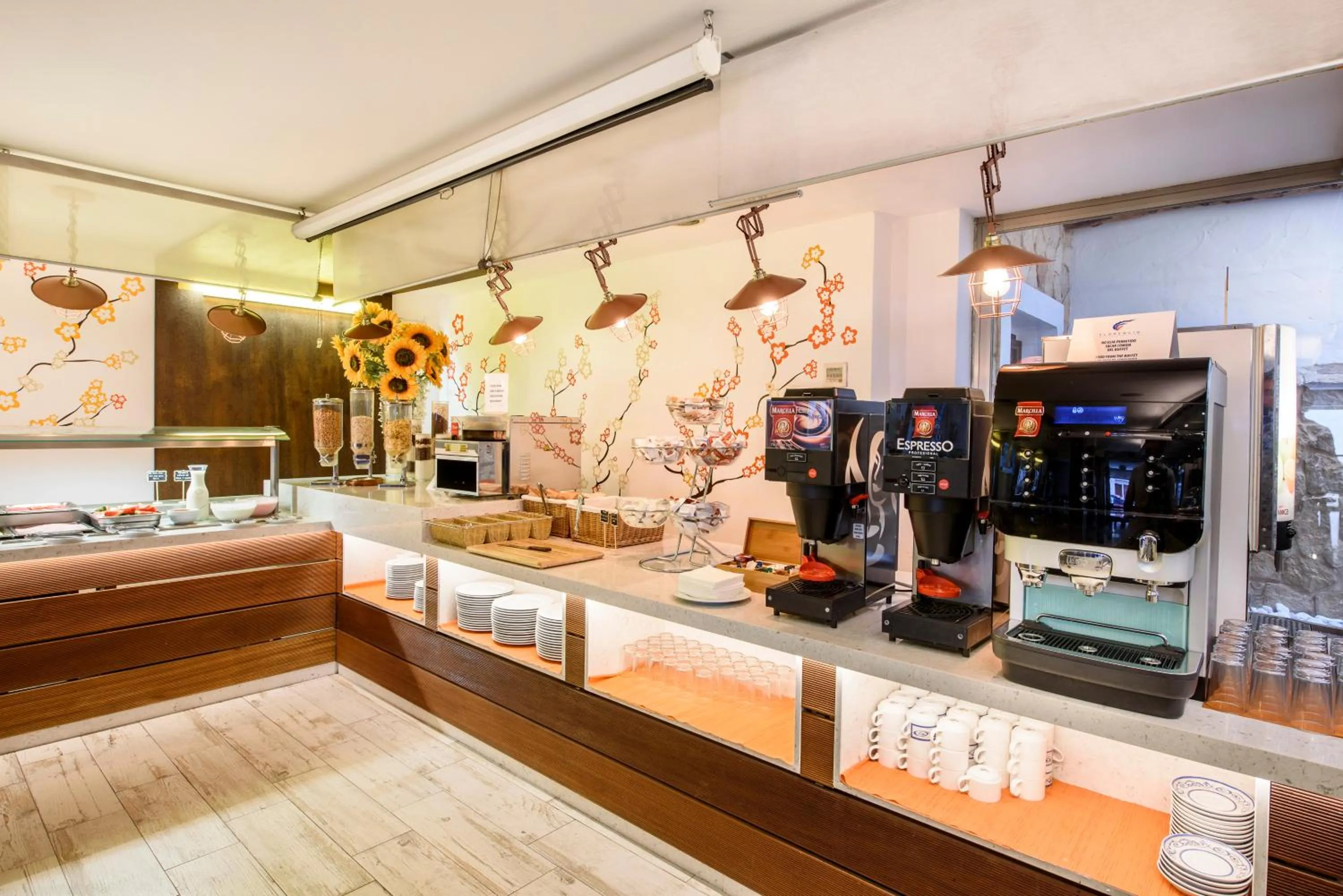 Buffet breakfast in Hotel Florencio Ibiza