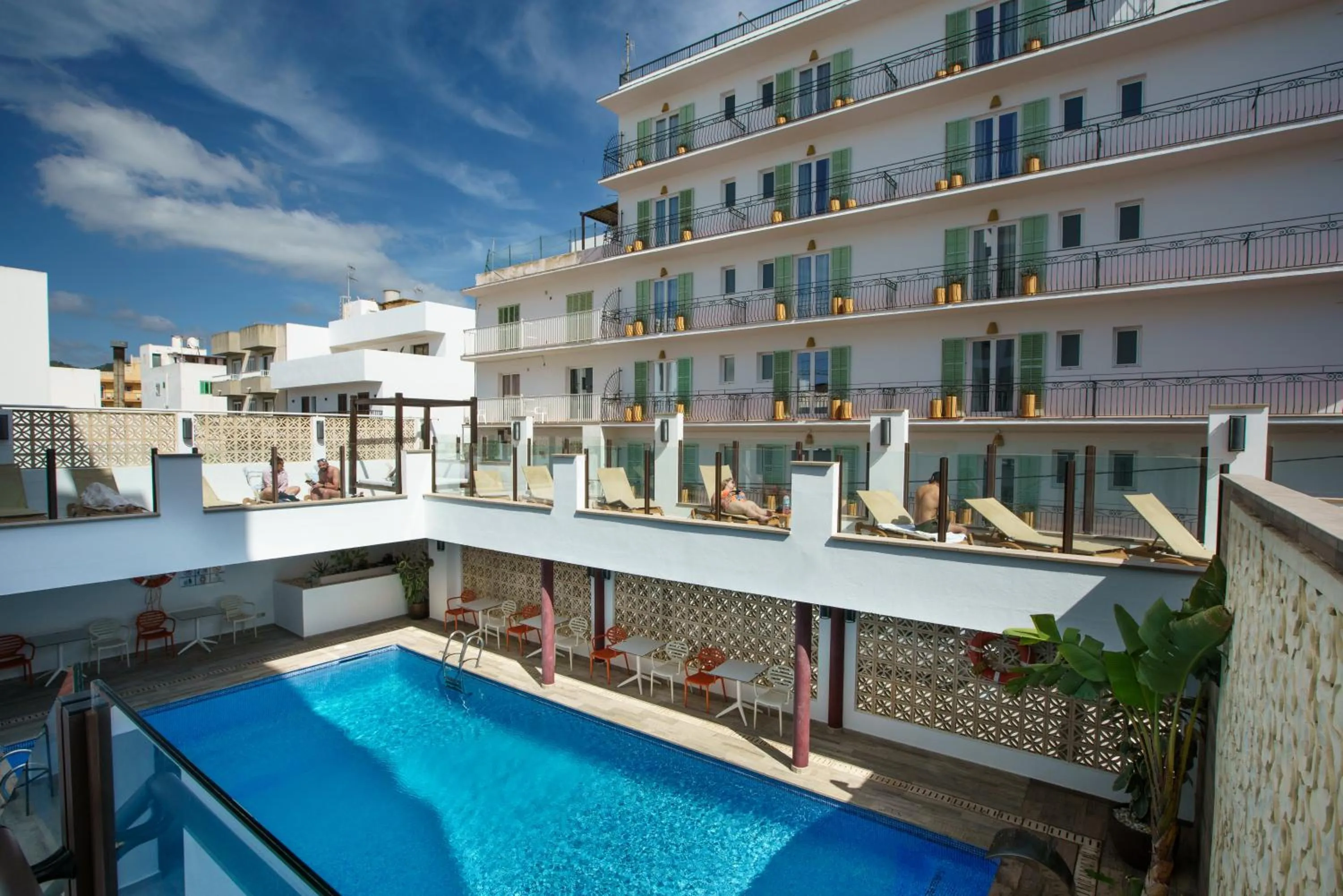 Pool view in Hotel Florencio Ibiza