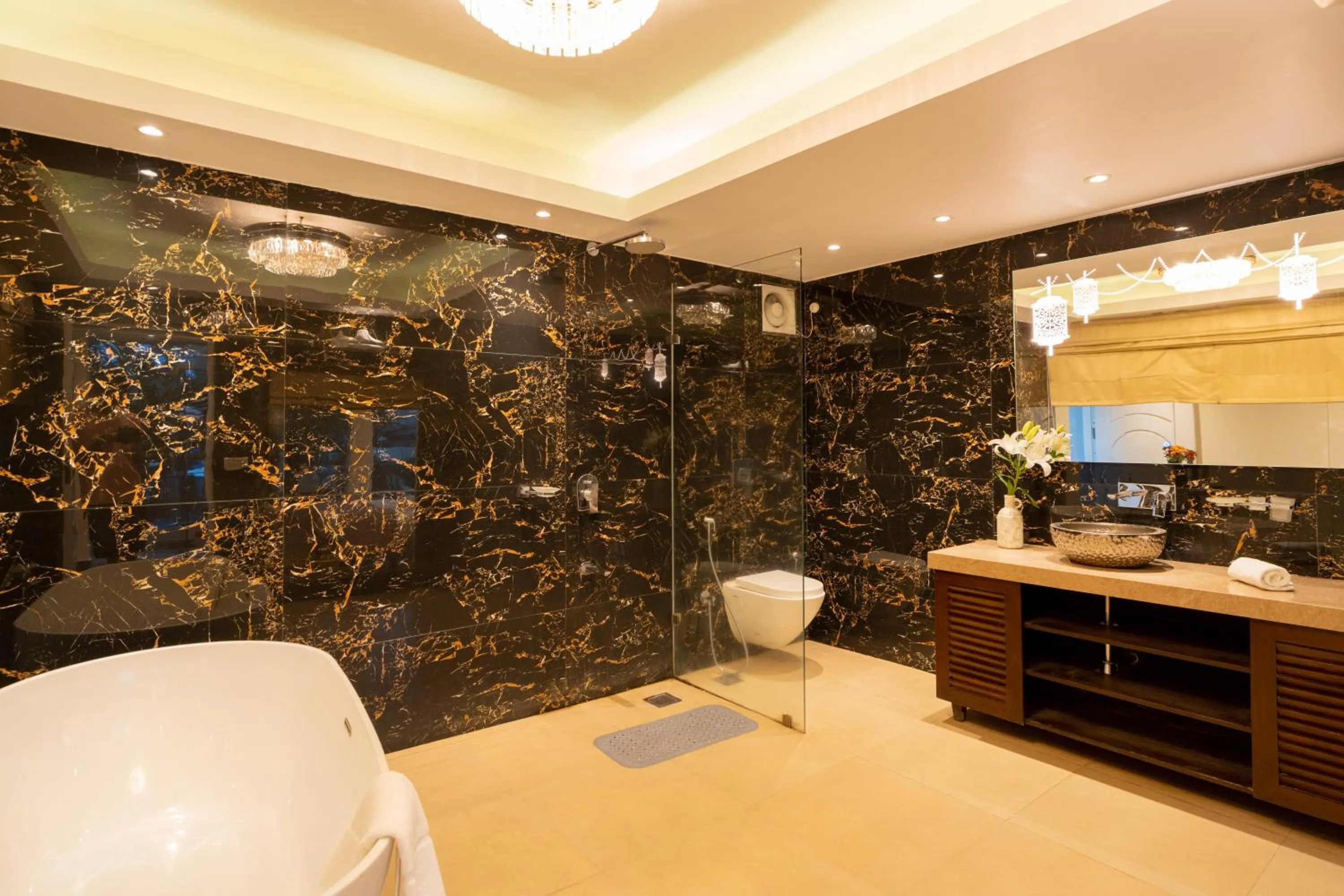 Bathroom in Emperor Ozran by Alaya Stays