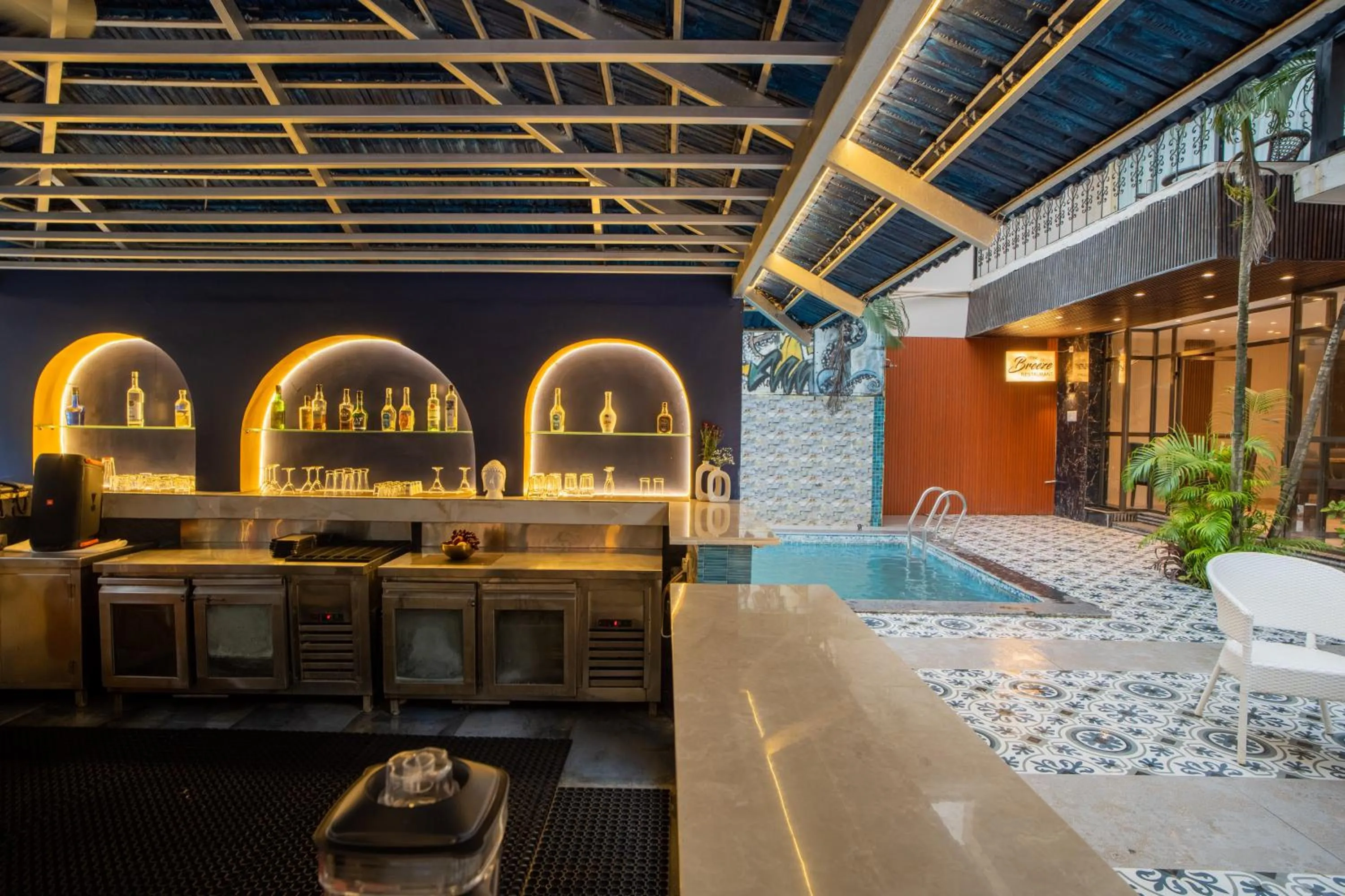 Pool view in Emperor Ozran by Alaya Stays