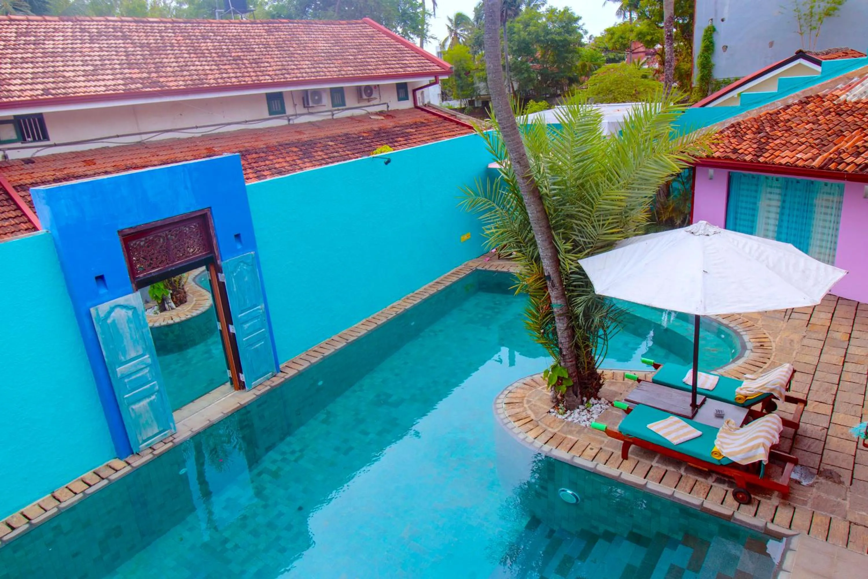 Pool view in Dickman Resort "The Boutique Hotel"