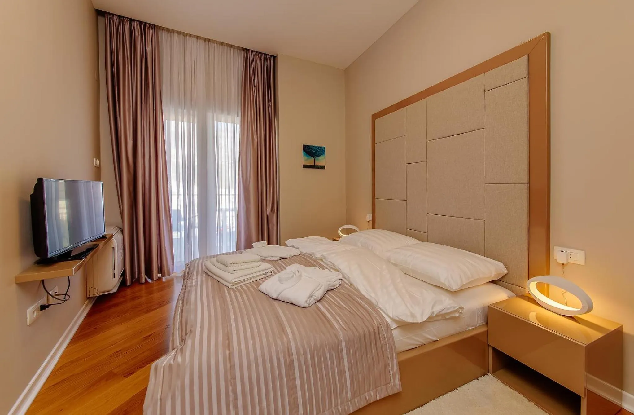 Bedroom, Bed in Hotel Tre Canne