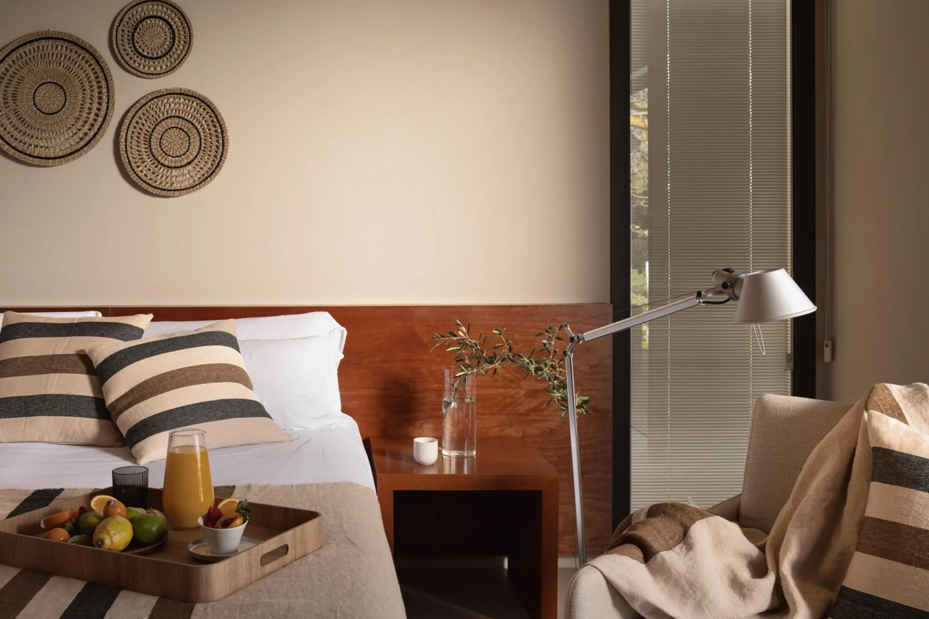 Bed in Binissaida Boutique Hotel