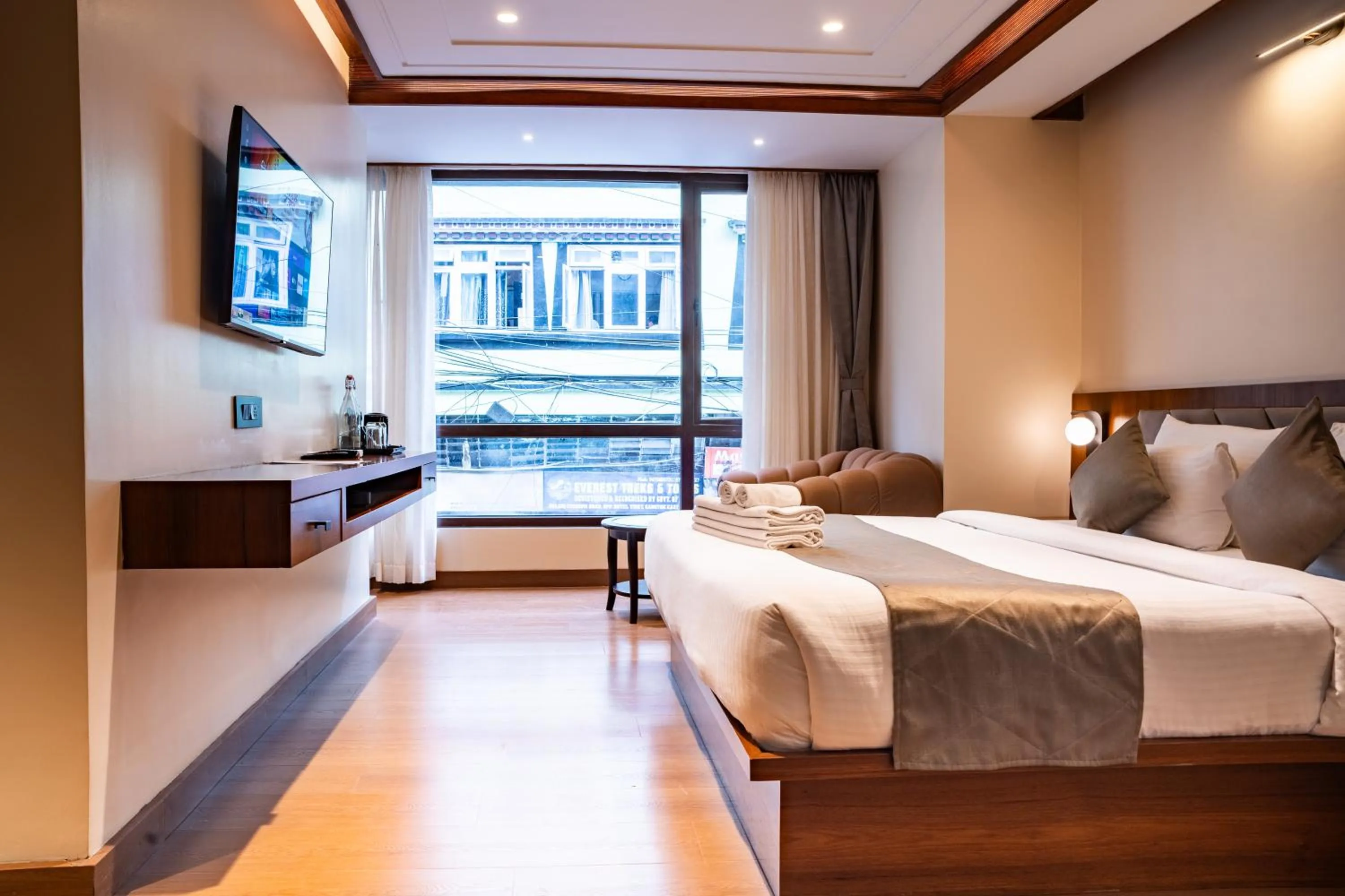 Bedroom, Bed in Evara Hills, Gangtok