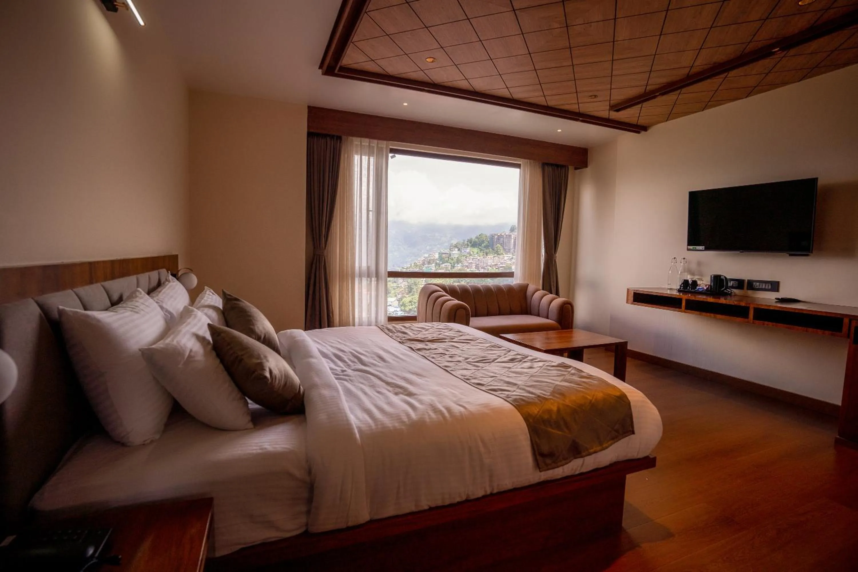 Bedroom, Bed in Evara Hills, Gangtok