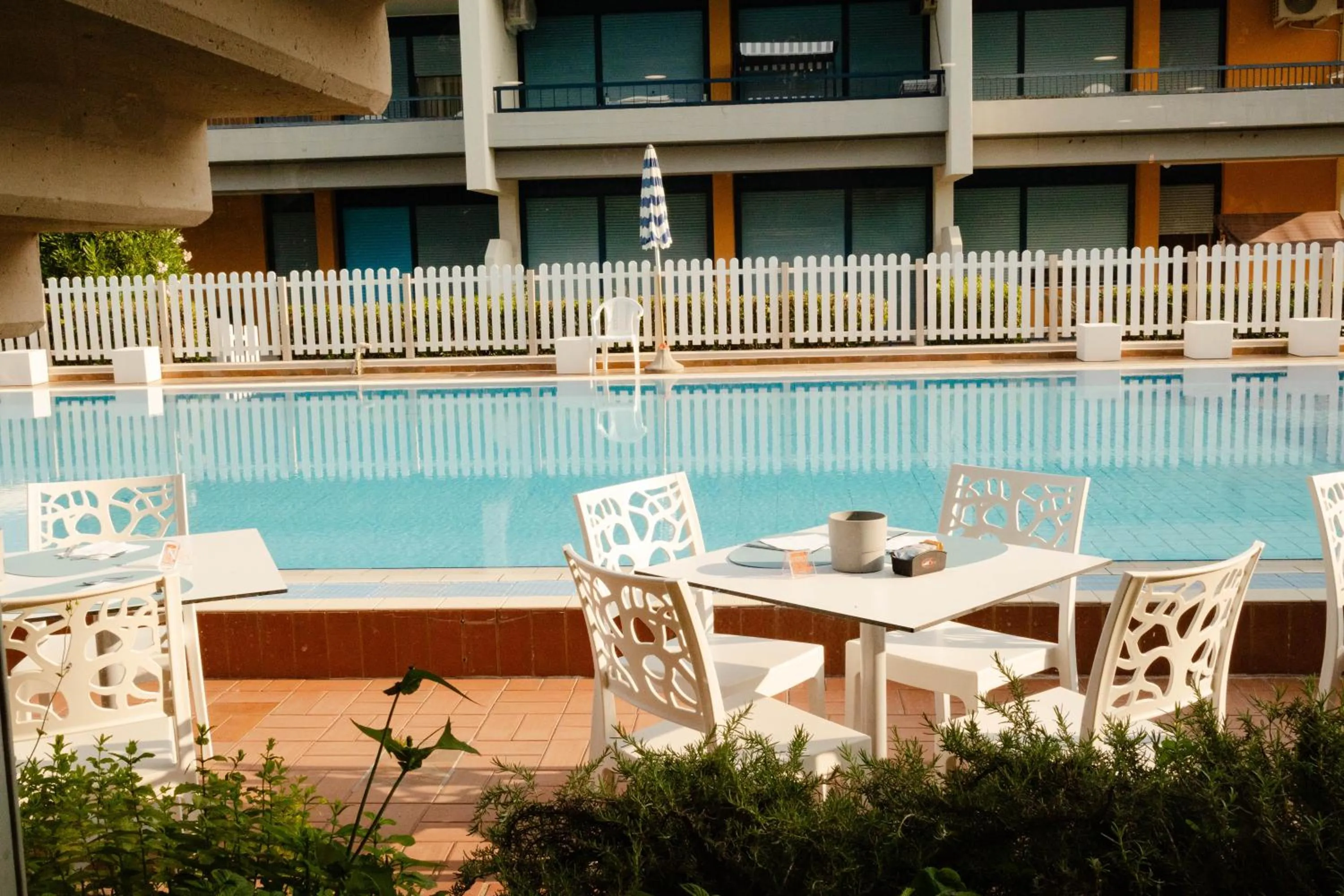 Pool view in Hotel Club La Villa