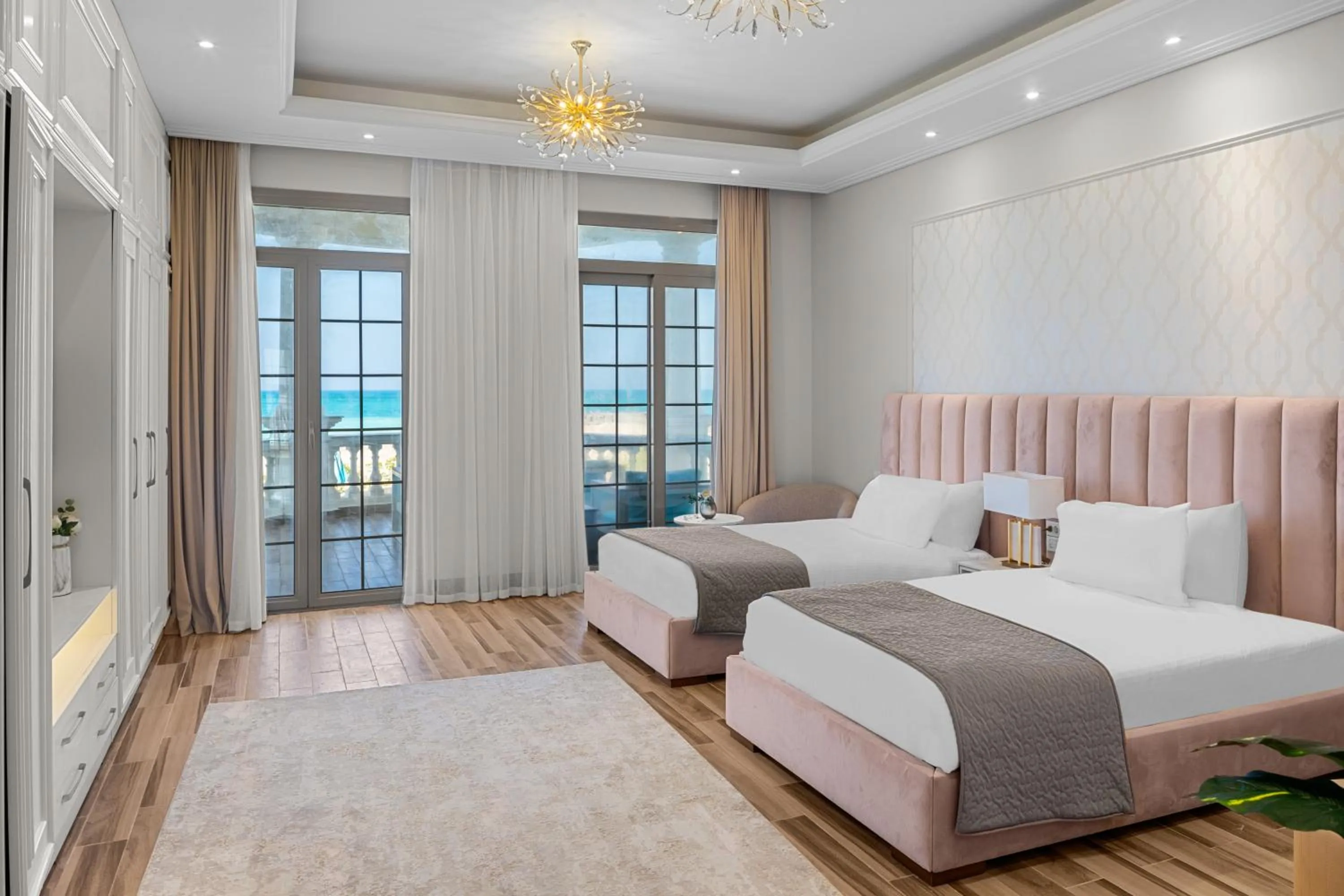 Bedroom, Bed in Gewan Palace New Alamein