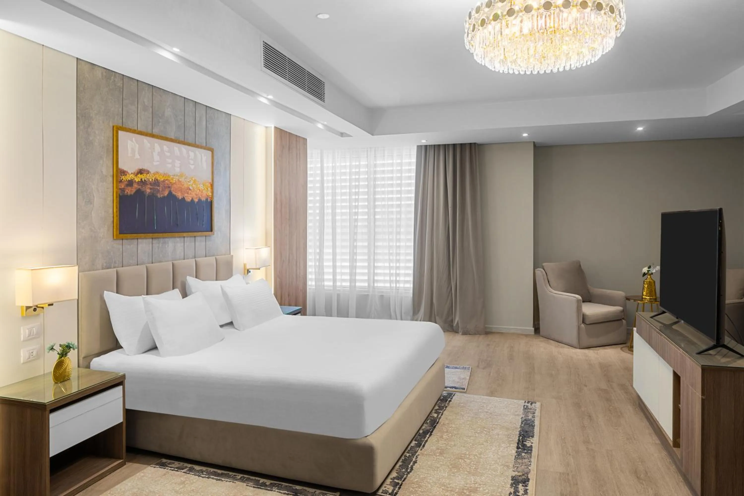 Bed in Gewan Palace New Alamein