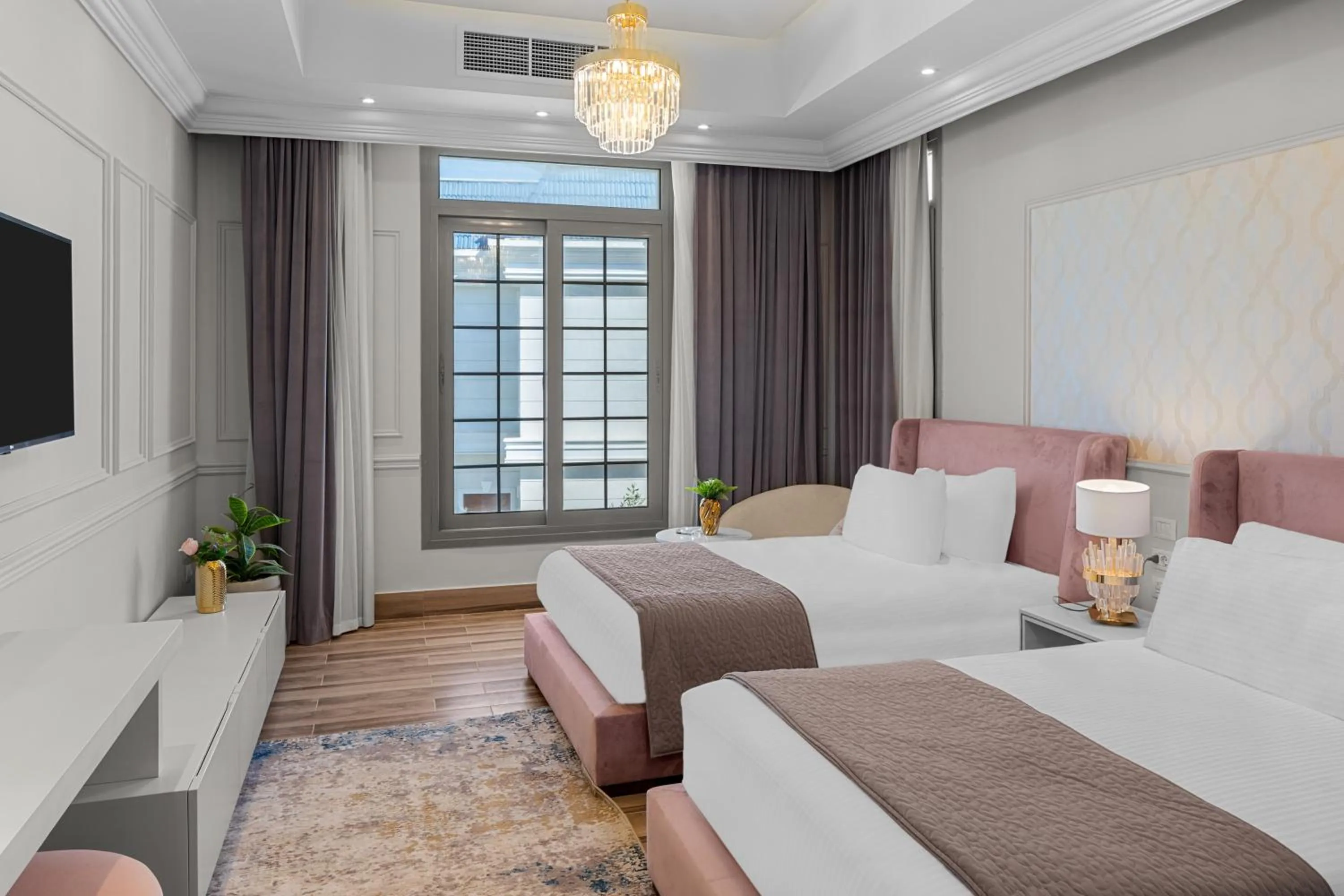 Bedroom, Bed in Gewan Palace New Alamein