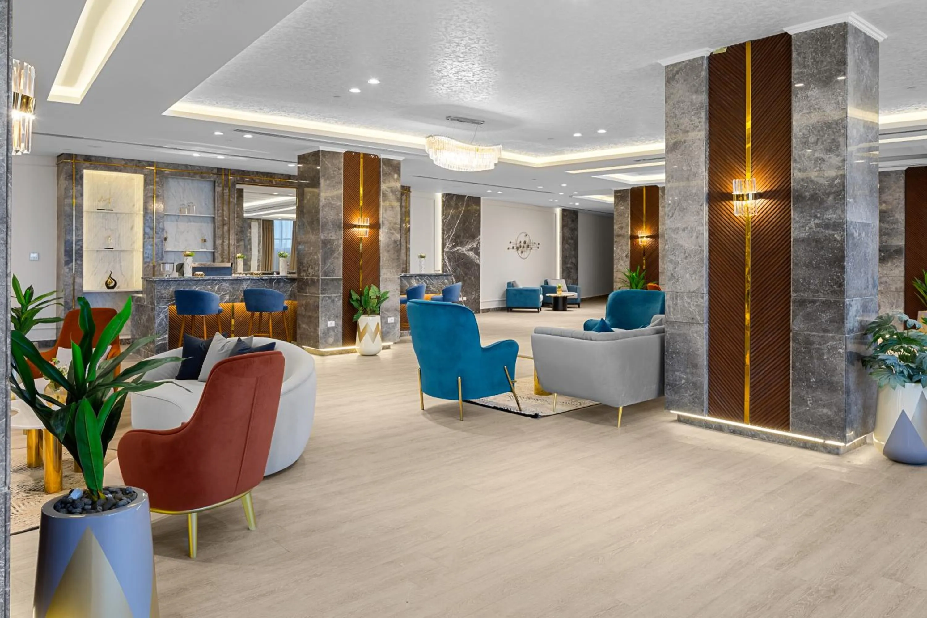 Seating area in Gewan Palace New Alamein