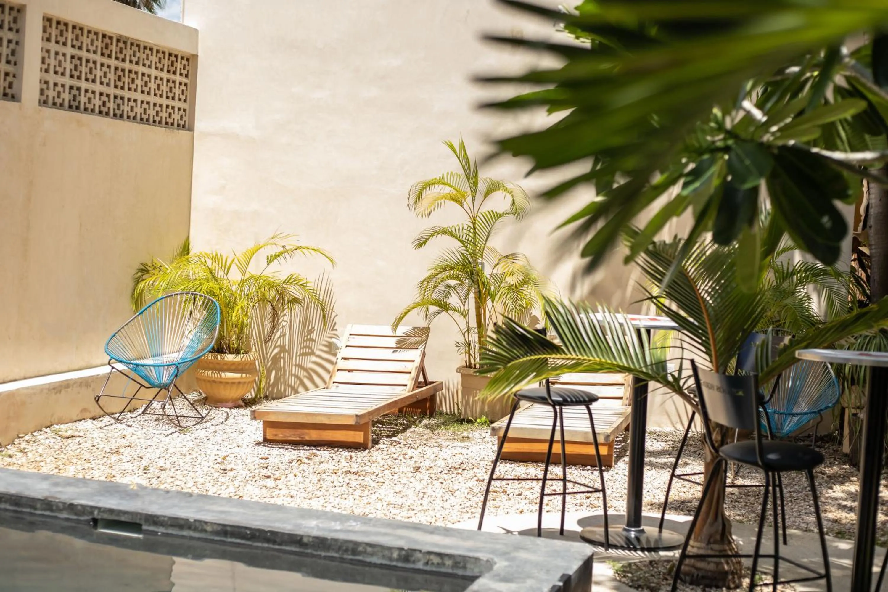 sunbed in Hotel Tunich Naj & Hostal