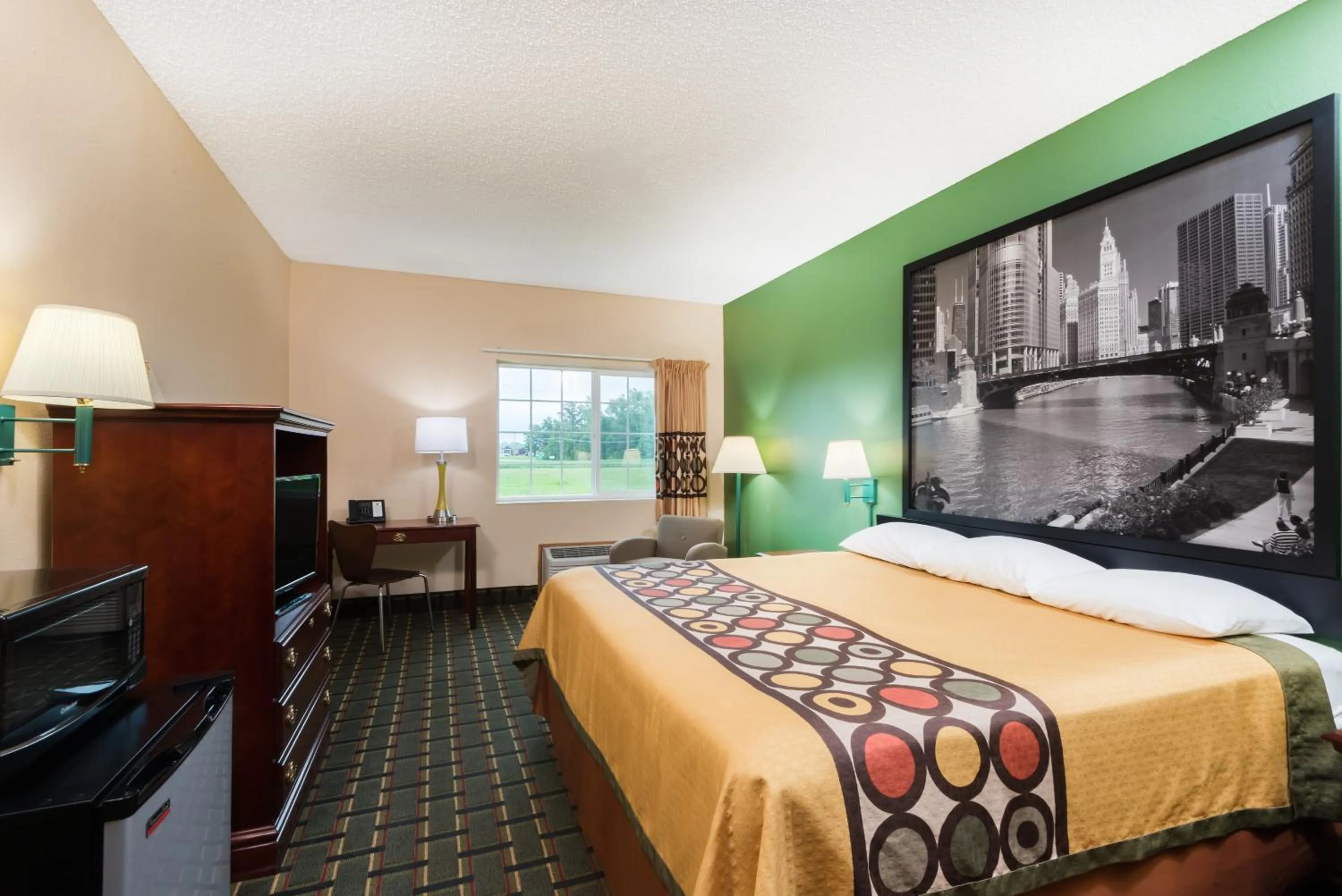 Photo of the whole room, Bed in Super 8 by Wyndham Mt. Carmel IL