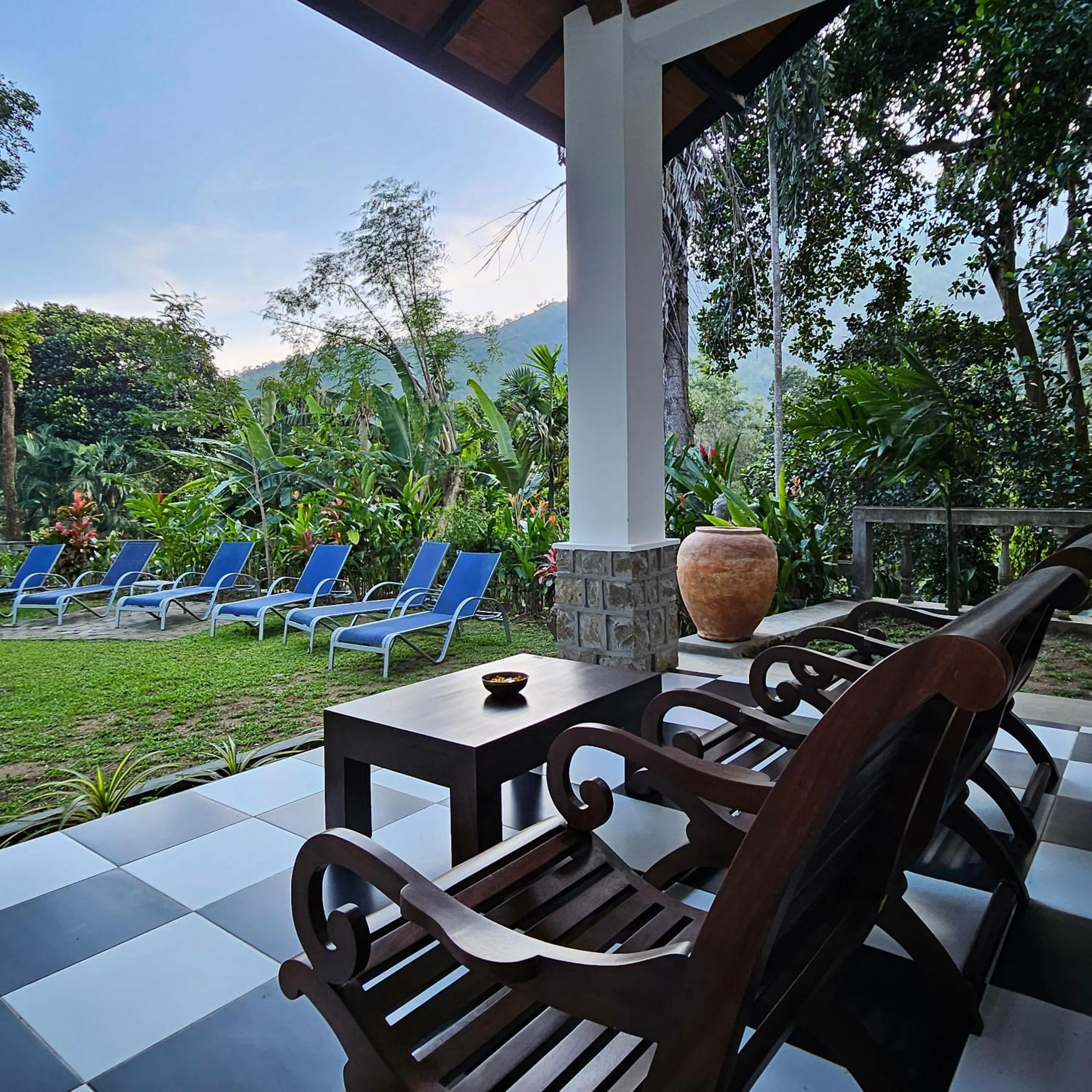 Seating area in Ella Planters Bungalow