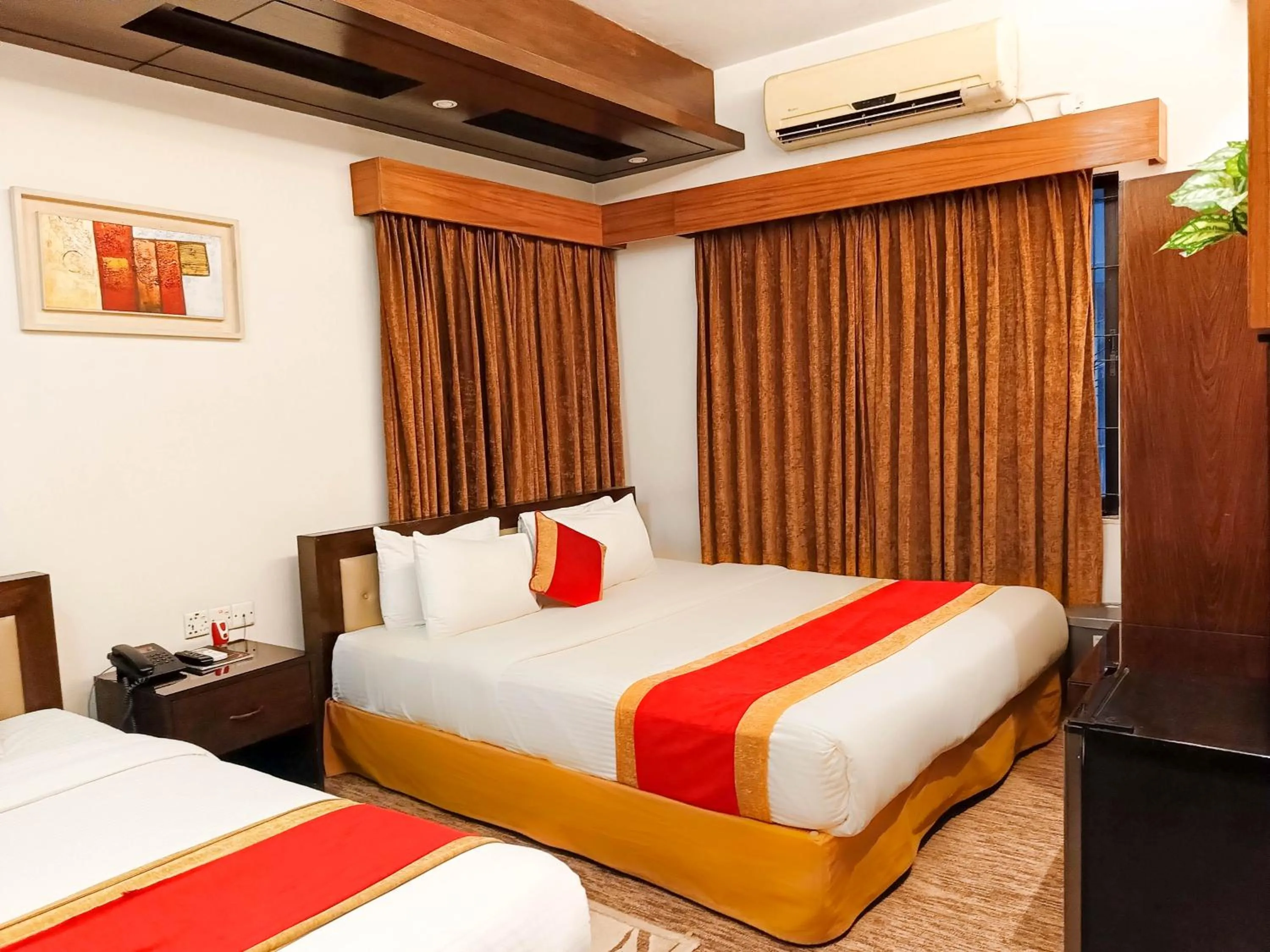 Bed in Hotel Air Inn Dhaka - Airport View