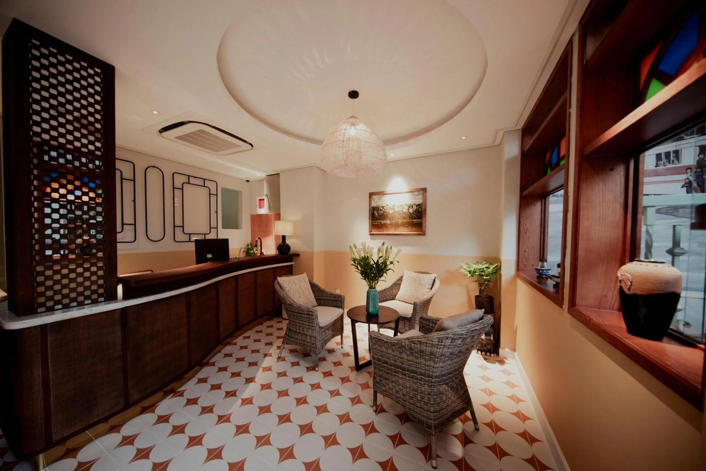 Seating area in Au Lac Boutique Hotel