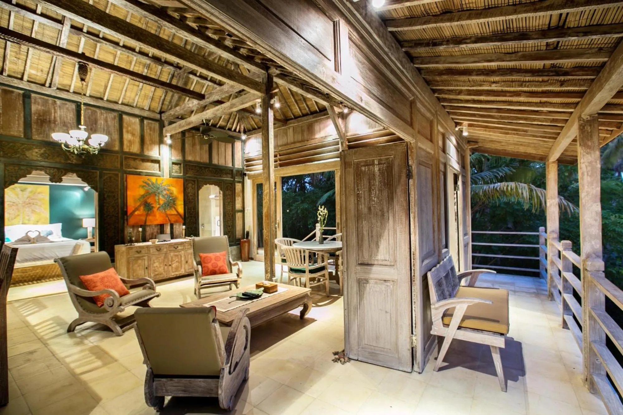 Living room in CASA MIMBA - Seaview Private Pool Villa Padangbai