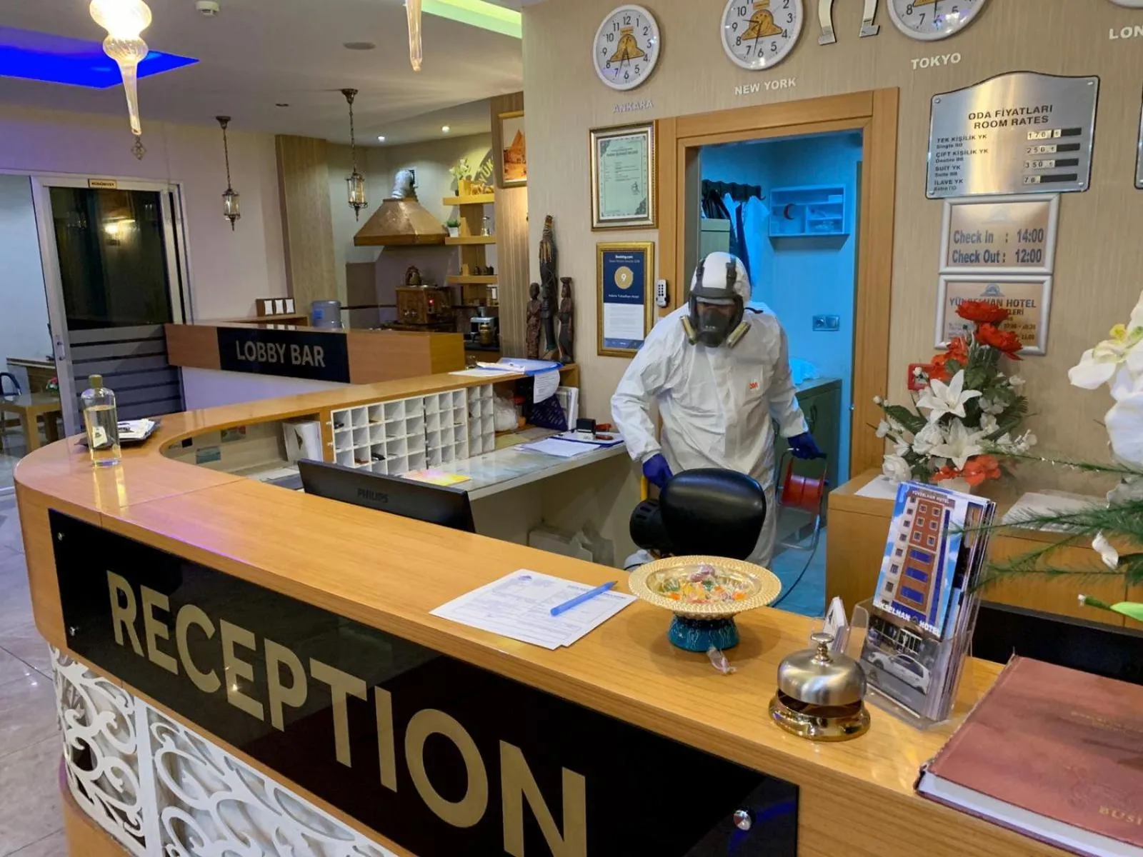 Lobby or reception in Adana Yukselhan Hotel