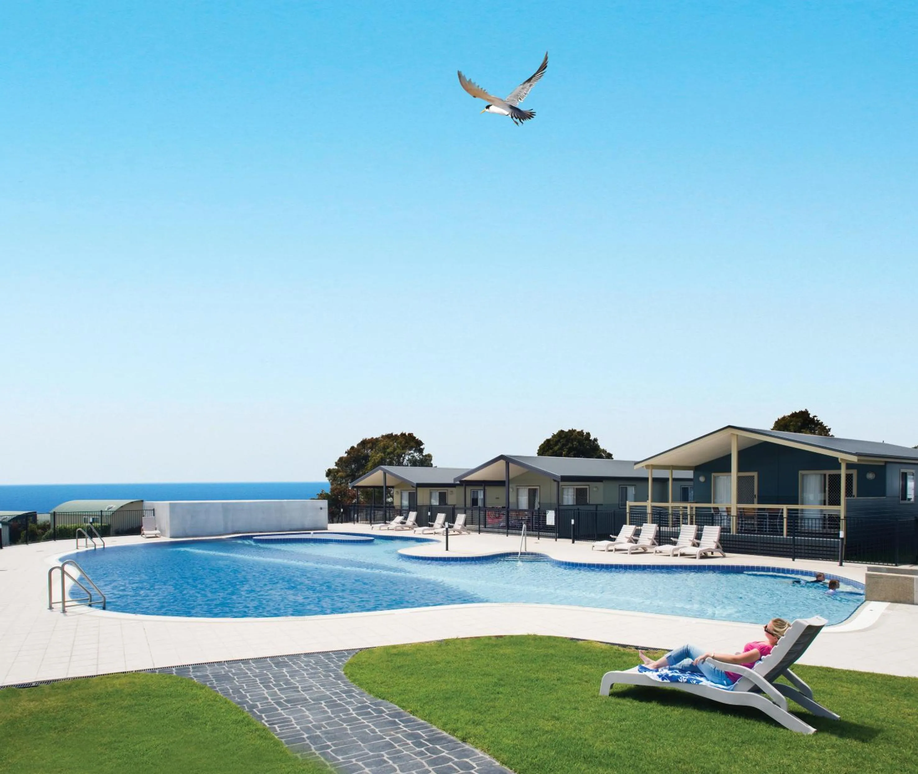 Swimming pool in NRMA Merimbula Beach Holiday Resort