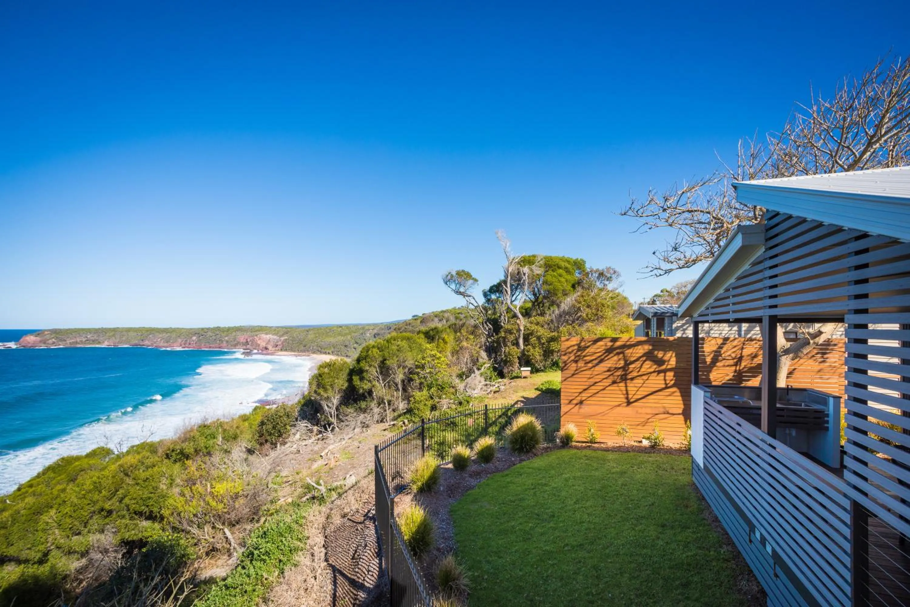 BBQ facilities in NRMA Merimbula Beach Holiday Resort