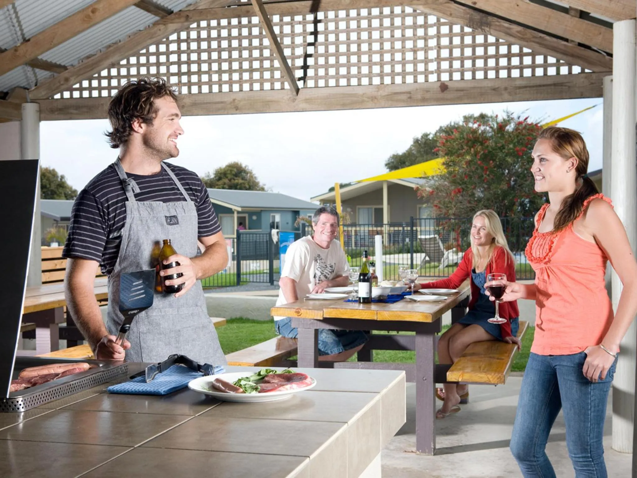 BBQ facilities in NRMA Merimbula Beach Holiday Resort