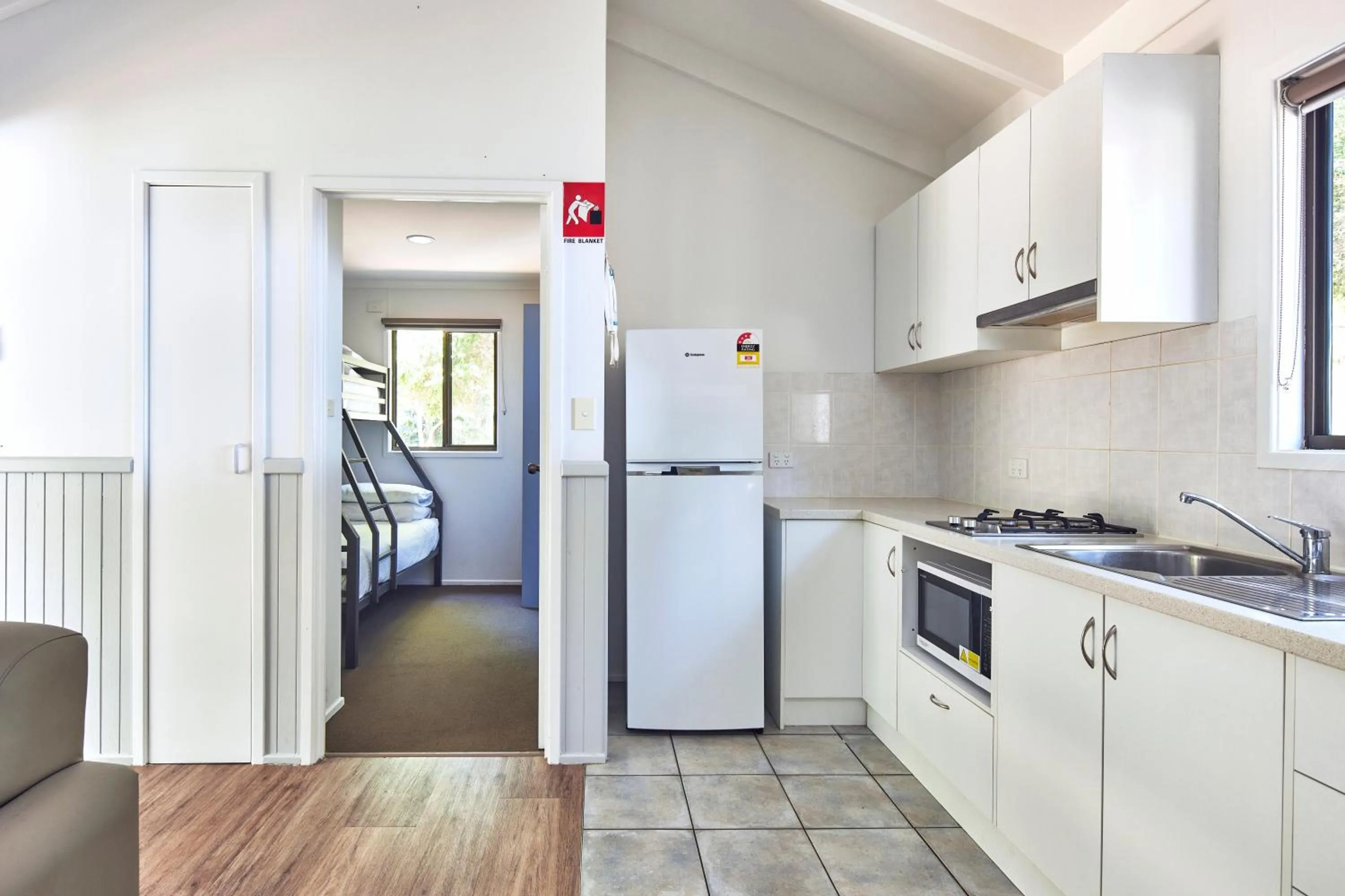Kitchen or kitchenette in NRMA Murramarang Beachfront Holiday Resort