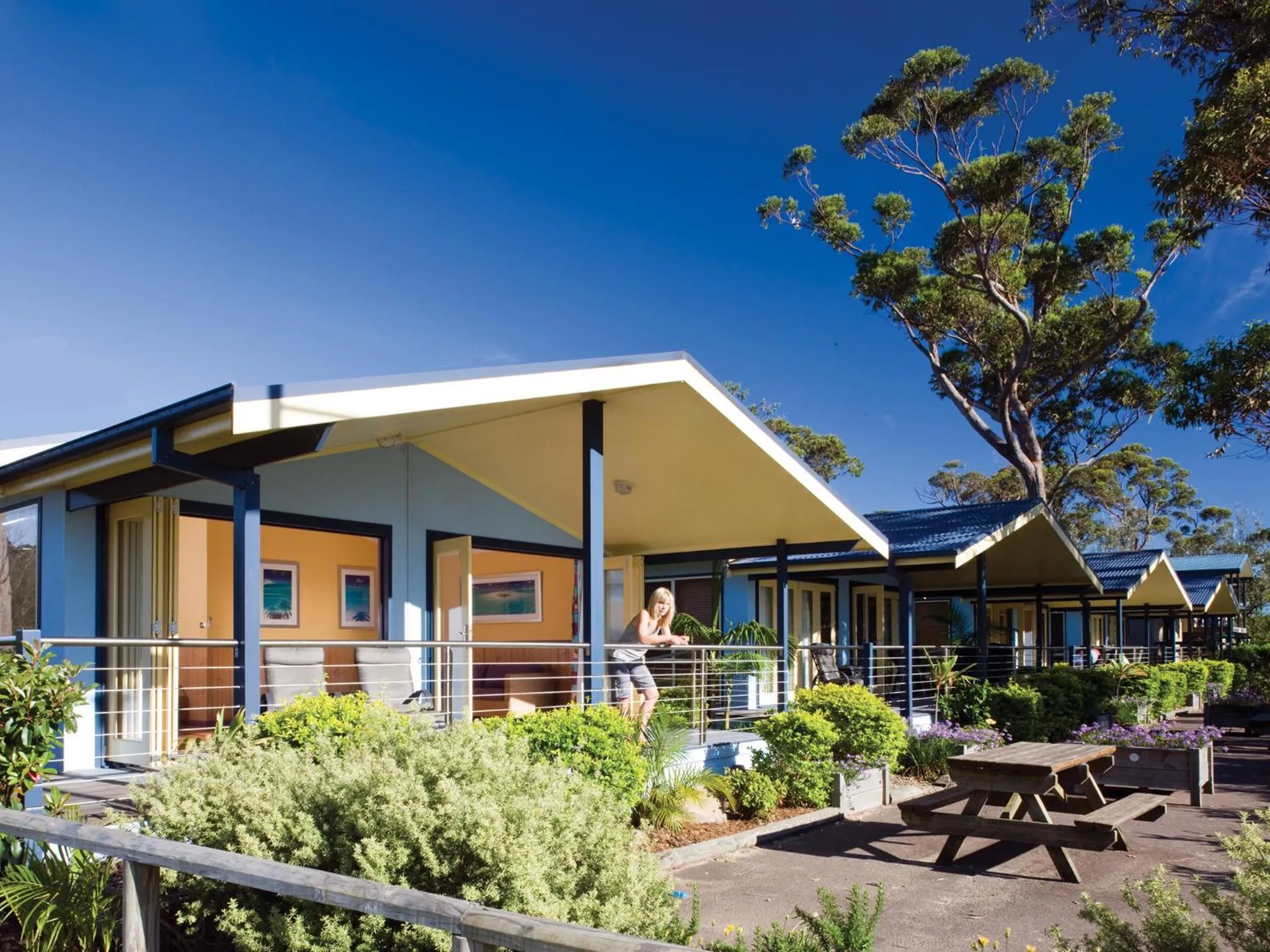 Facade/entrance in NRMA Ocean Beach Holiday Resort