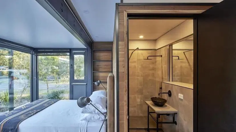 Bed in NRMA Ocean Beach Holiday Resort