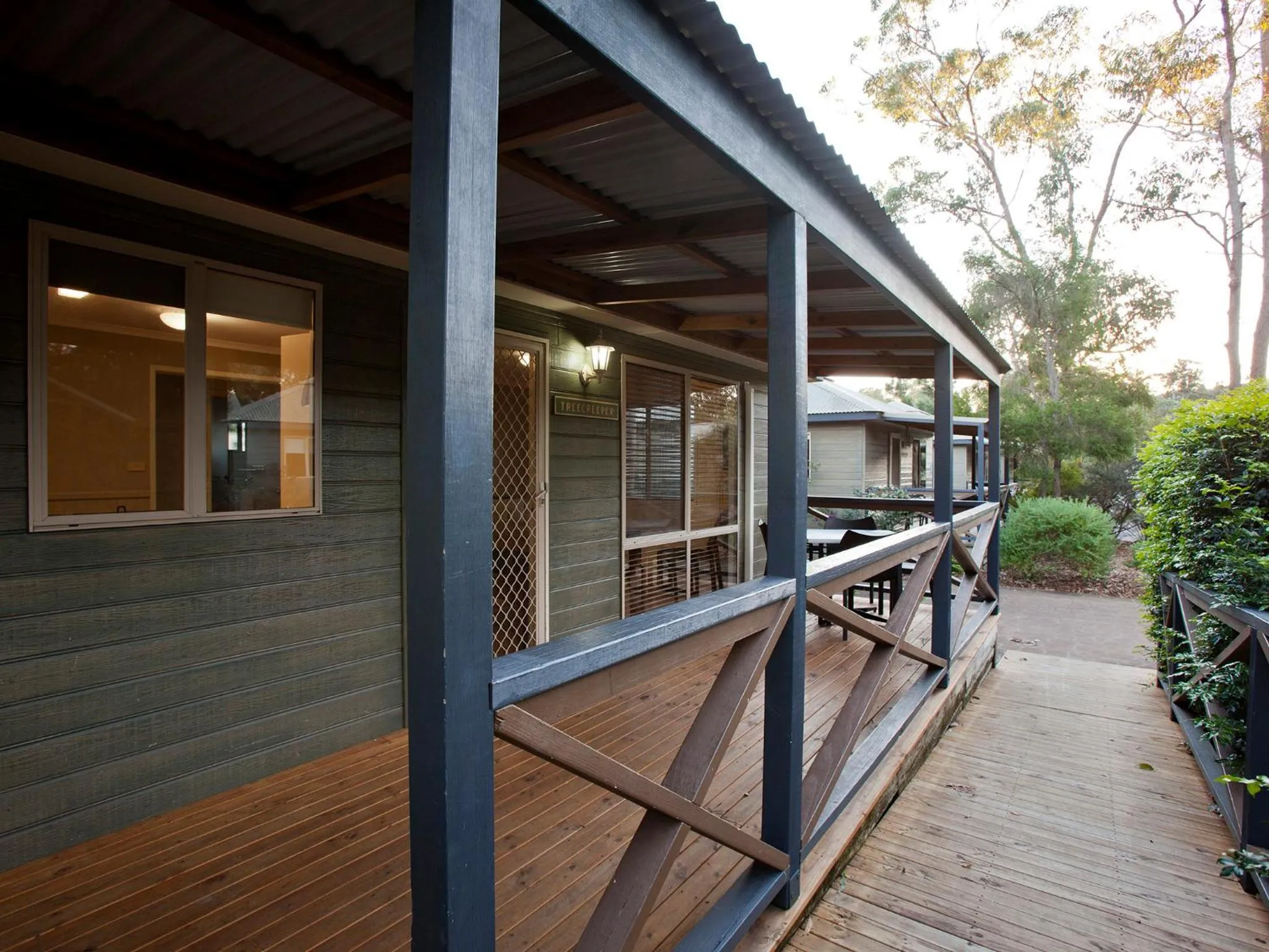 Patio in NRMA Ocean Beach Holiday Resort