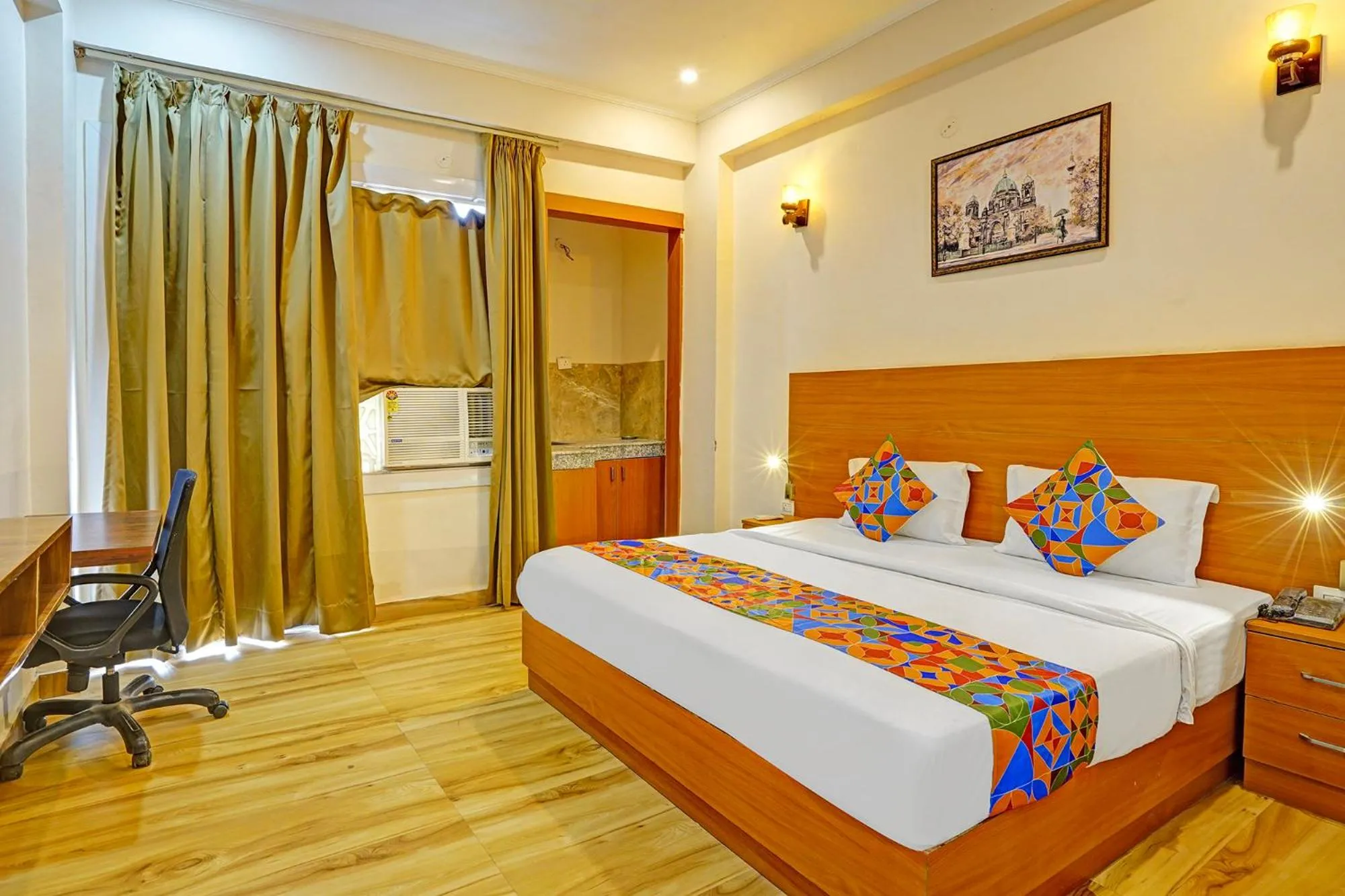 Bed in FabHotel The Viraaj