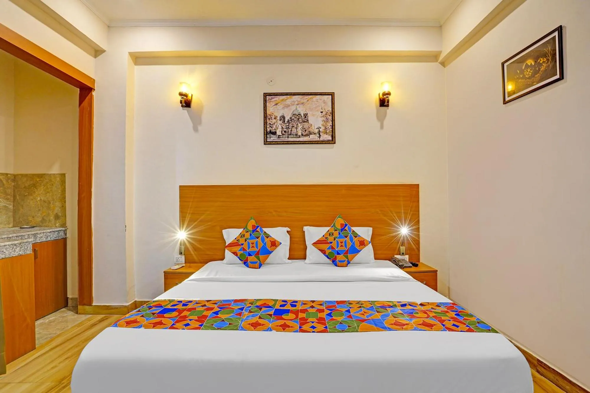 Bed in FabHotel The Viraaj