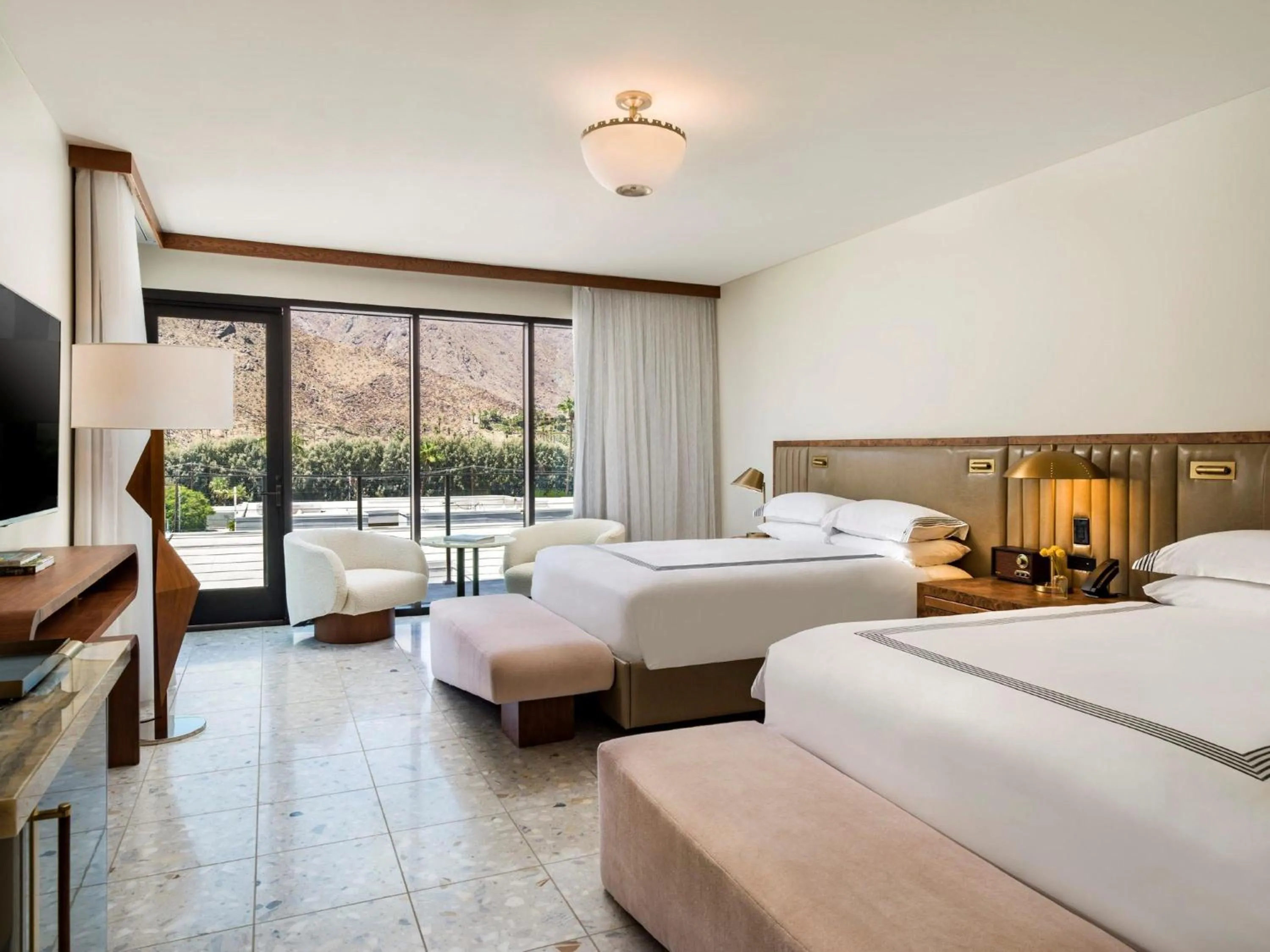 Bedroom, Bed in Thompson Palm Springs, By Hyatt