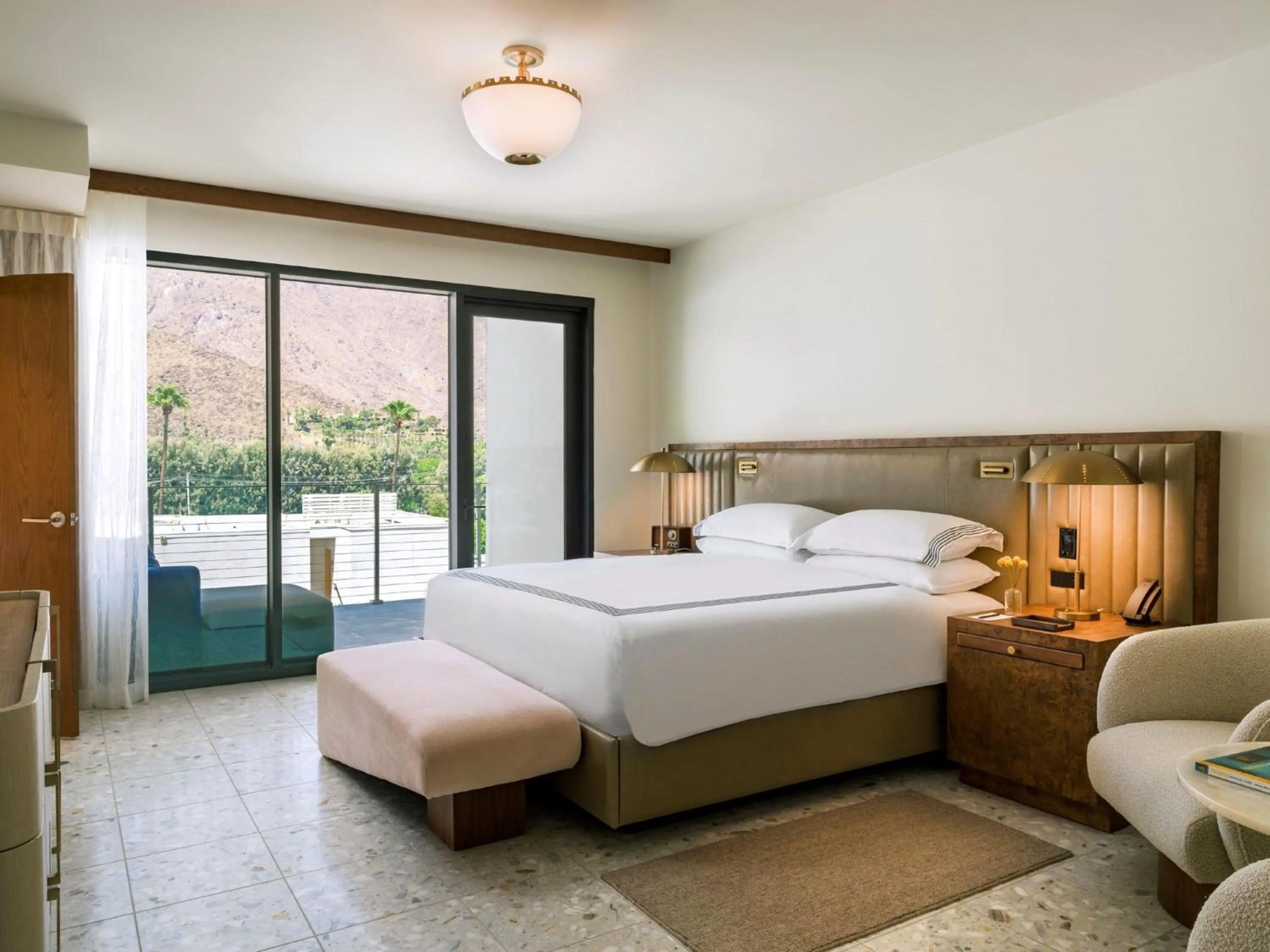 Bedroom, Bed in Thompson Palm Springs, By Hyatt