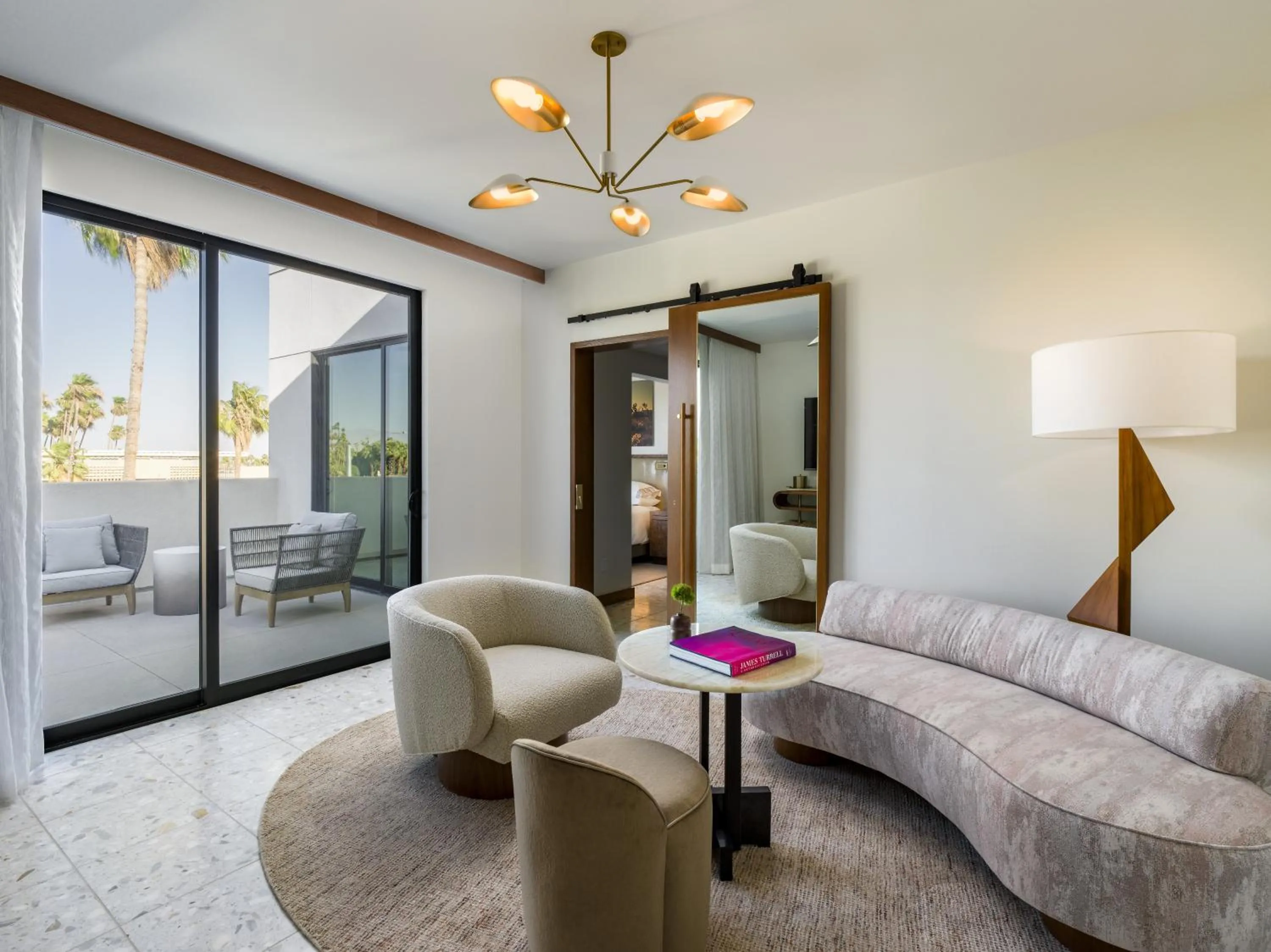 Living room in Thompson Palm Springs, By Hyatt